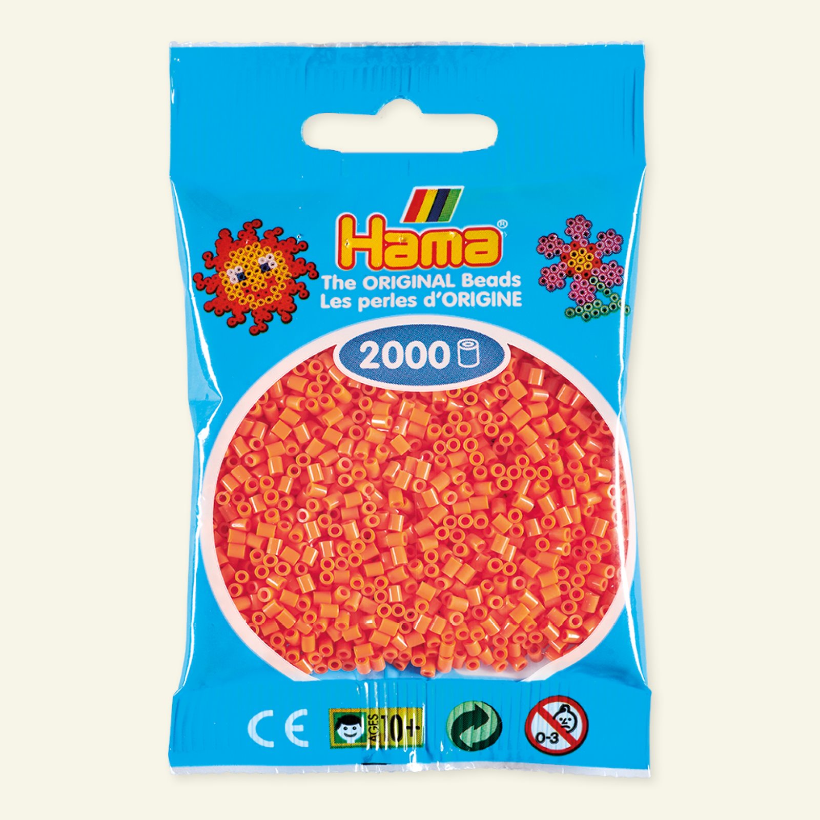 HAMA mini fuse beads 2000pcs apricot 28452_pack