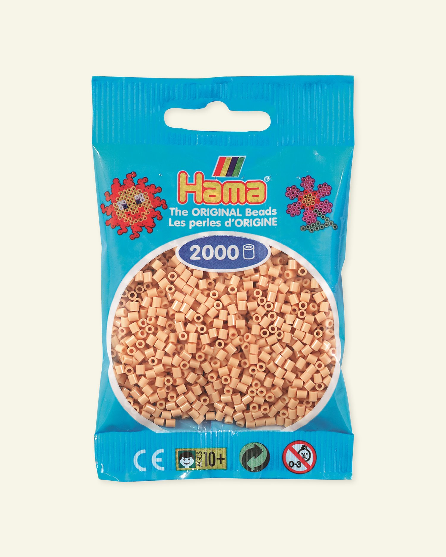 HAMA mini fuse beads 2000pcs beige 28425_pack