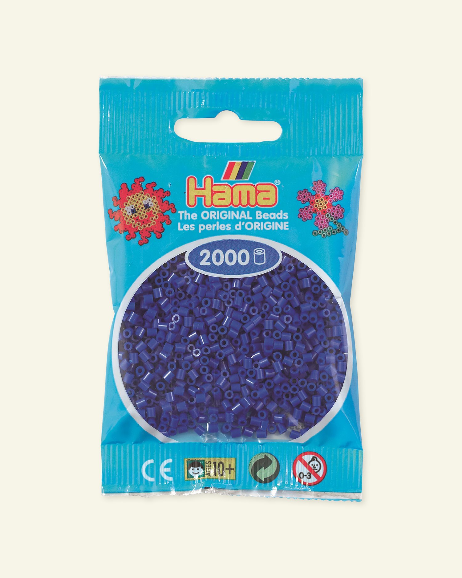 HAMA mini fuse beads 2000pcs blue 28408_pack
