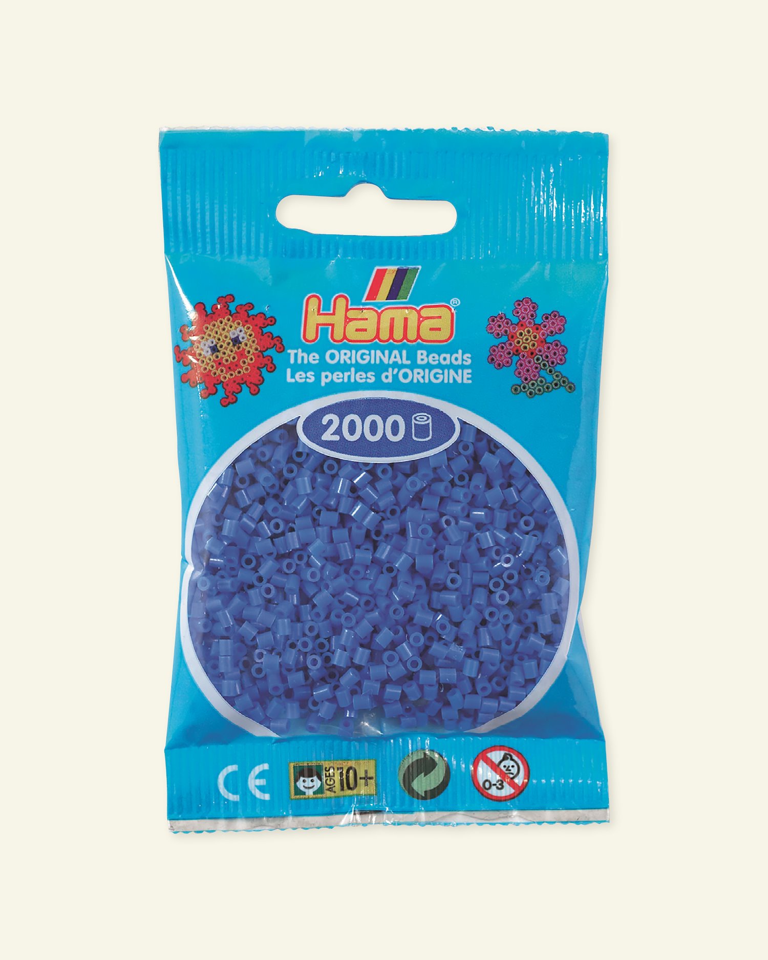 HAMA mini fuse beads 2000pcs  light blue 28409_pack