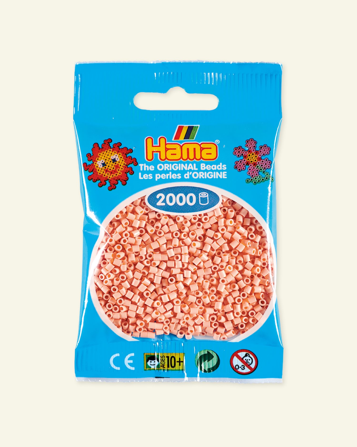 HAMA mini fuse beads 2000pcs light peach 28451_pack