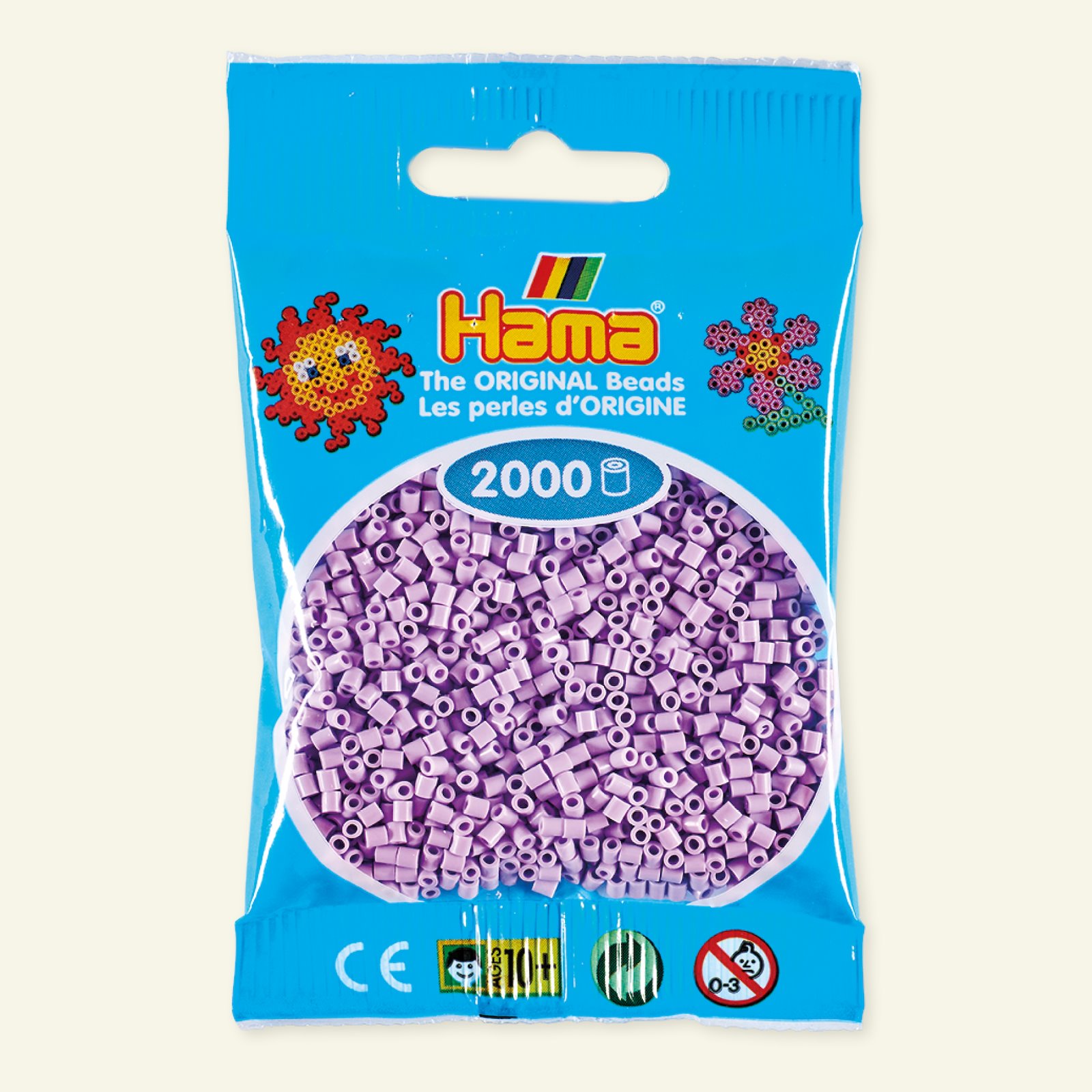 HAMA mini fuse beads 2000pcs paste lilac 28457_pack