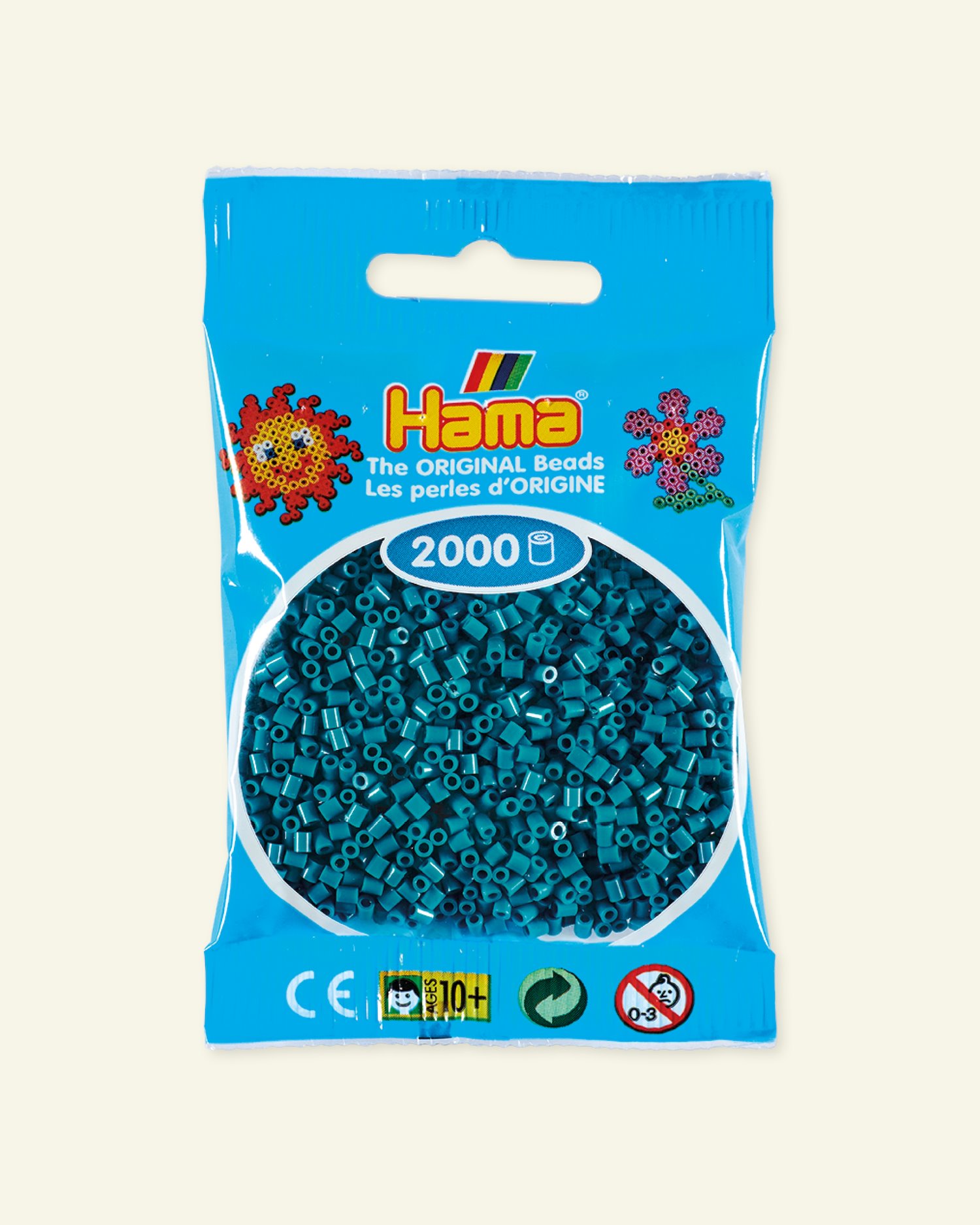 HAMA mini fuse beads 2000pcs petrol 28454_pack