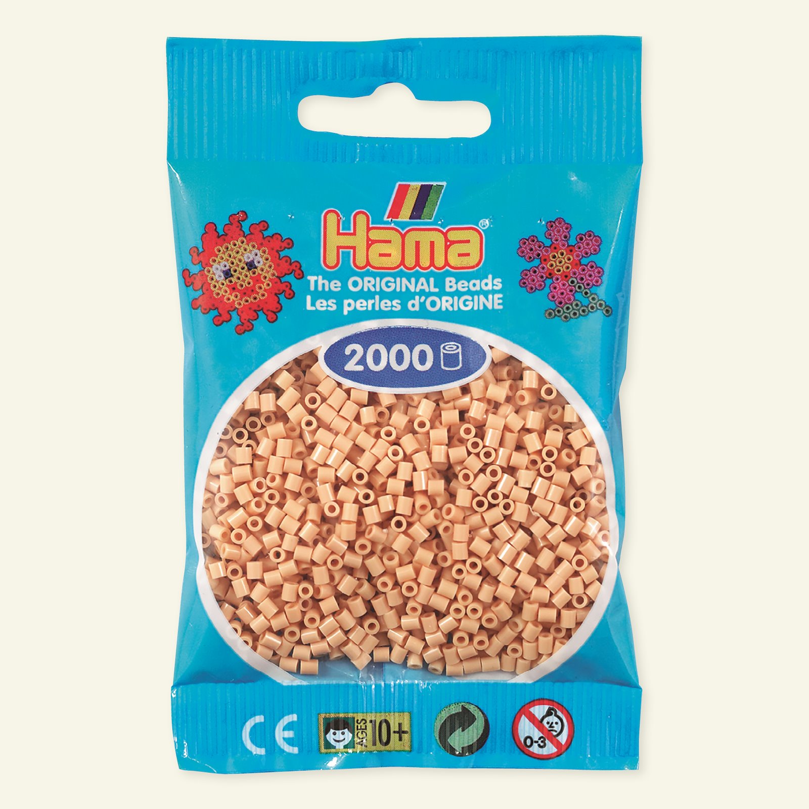 HAMA mini pärla, 2000 st,  beige 28425_pack