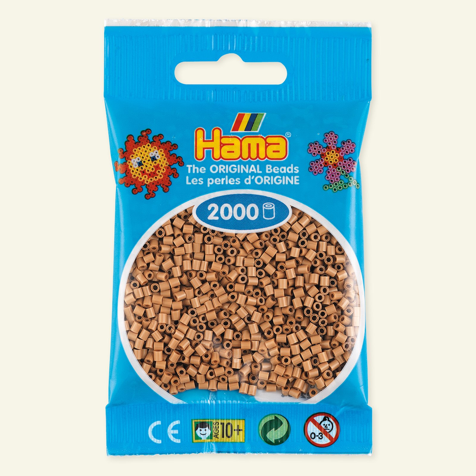 HAMA mini pärla, 2000 st, ljus nougat 28448_pack