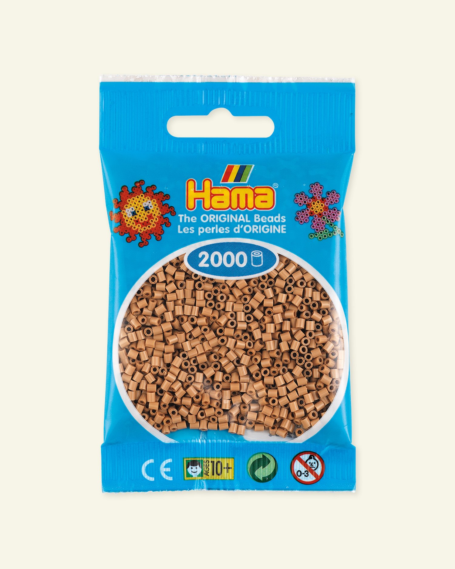 HAMA mini pärla, 2000 st, ljus nougat 28448_pack