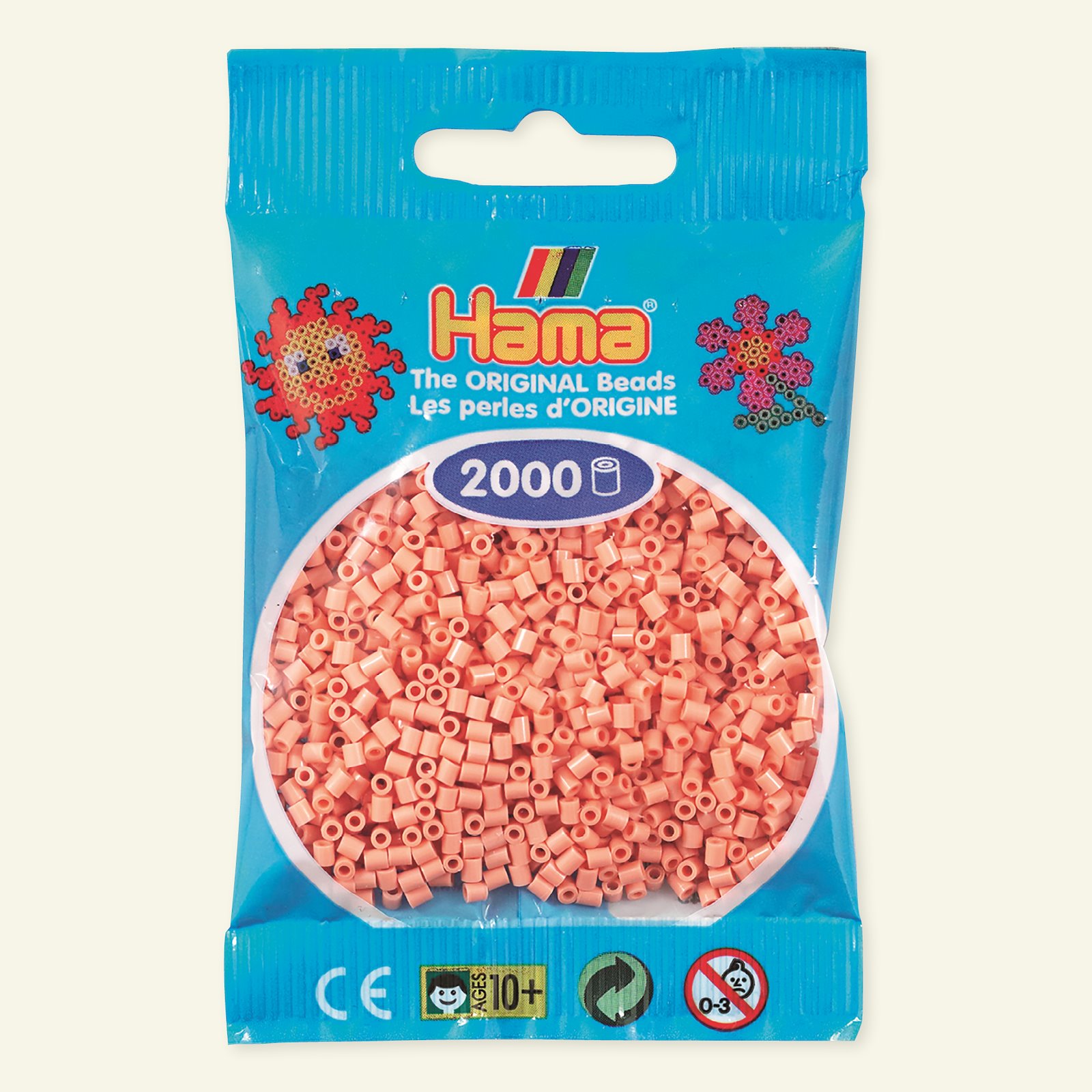 HAMA mini pärla, 2000 st,  mattrosa 28424_pack