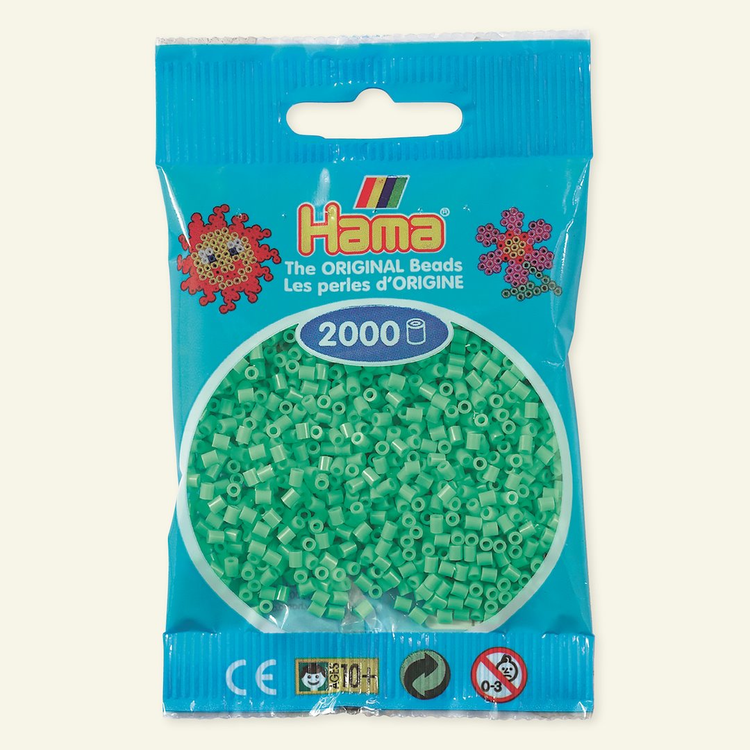 Se HAMA mini perler 2000stk lysgrøn hos Selfmade