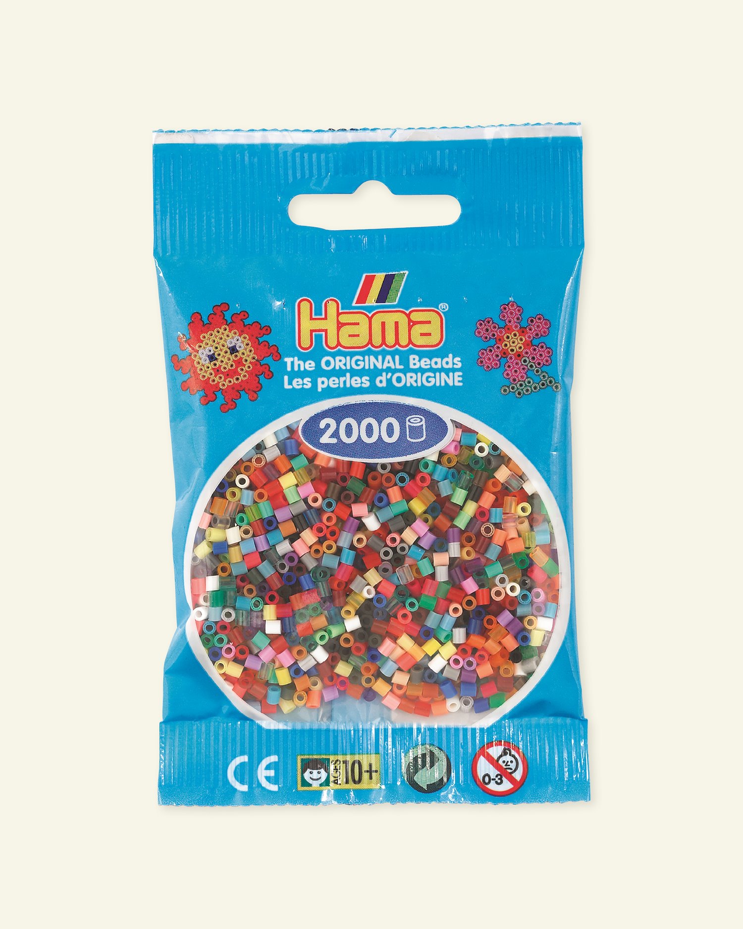 HAMA mini perler 2000stk mix 28400_pack