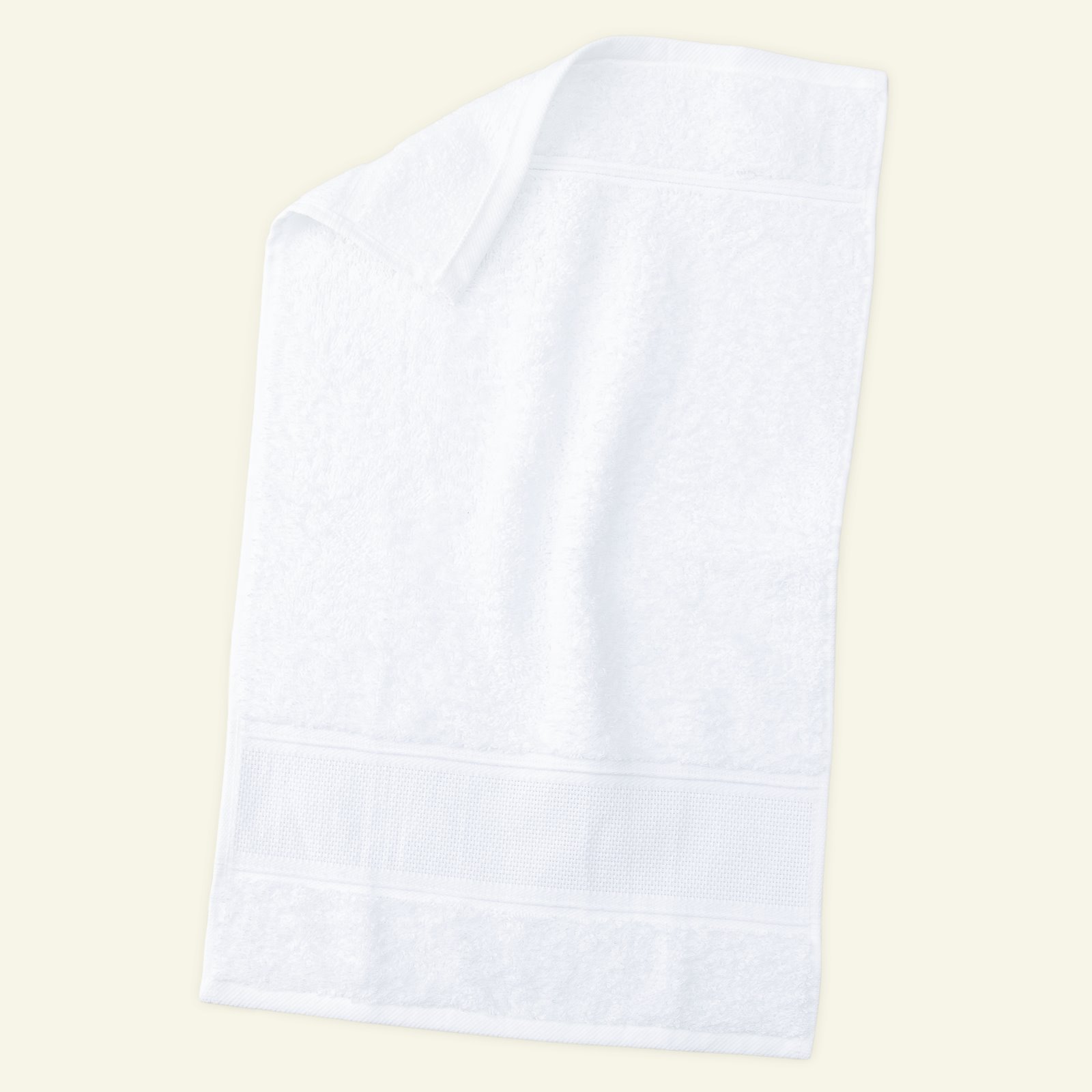 Handtuch Frottee mit Aida 30x50cm Weiß 98301_pack