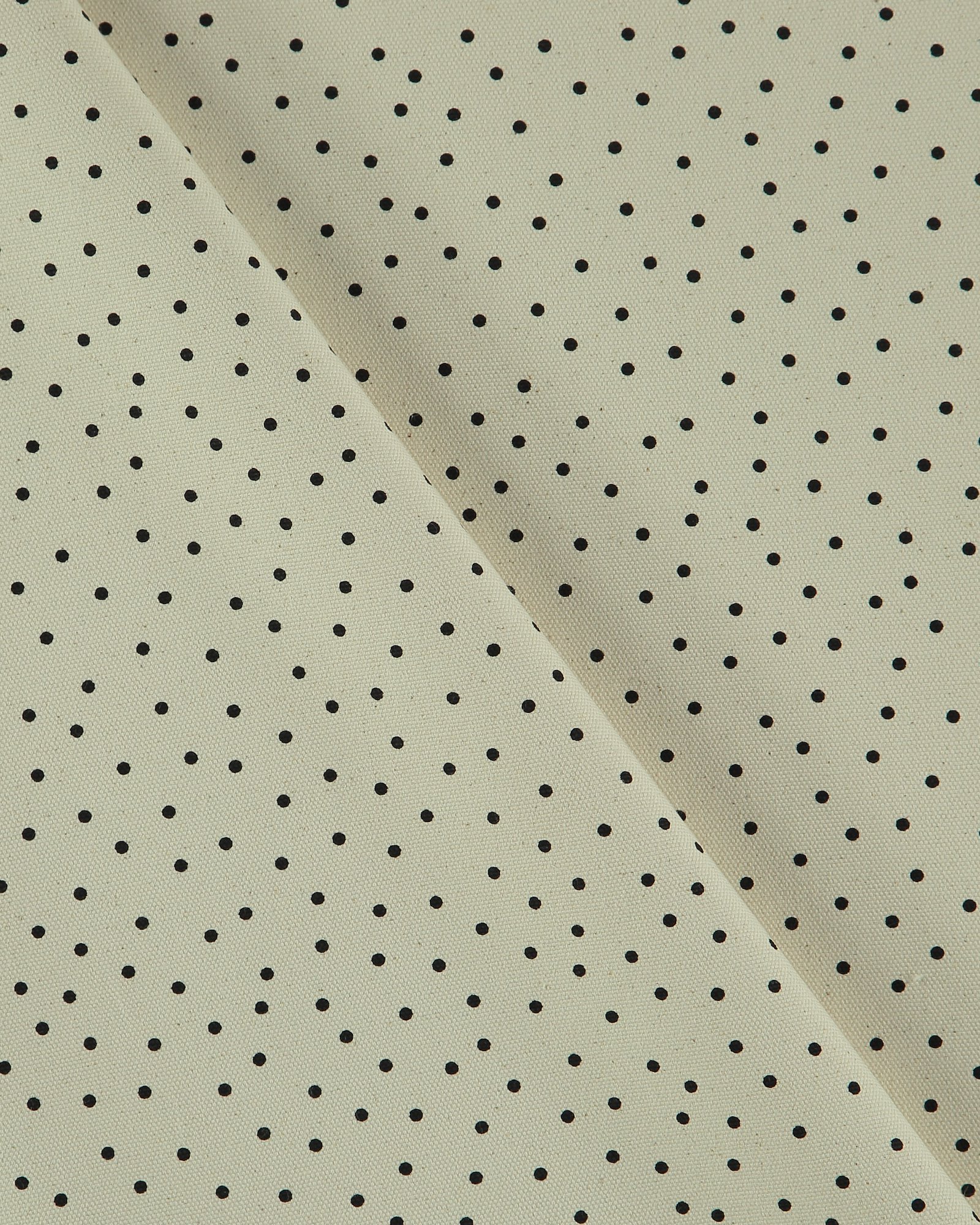 Heavy canvas unbleached with black dots 780607_pack