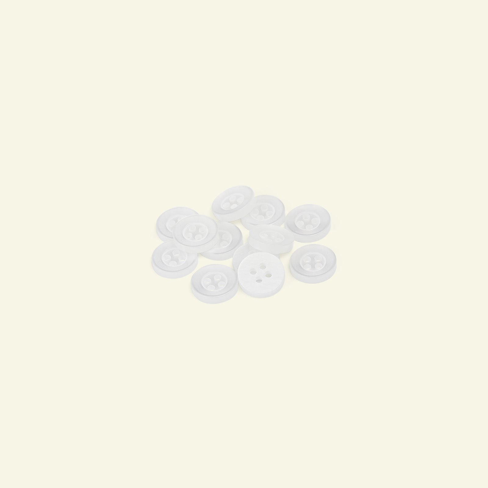 Hemdknopf, 4-Loch 10mm Weiß, 12 St. 33009_pack
