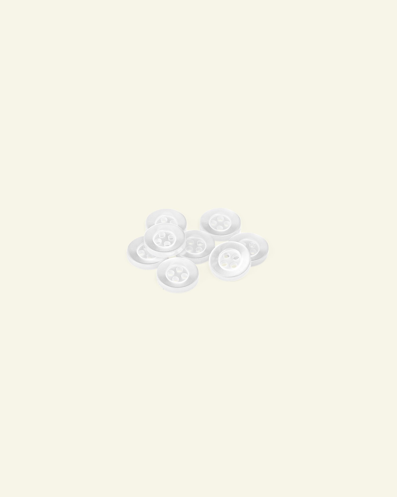 Hemdknopf, 4-Loch 12mm Weiß, 8 St. 33437_pack