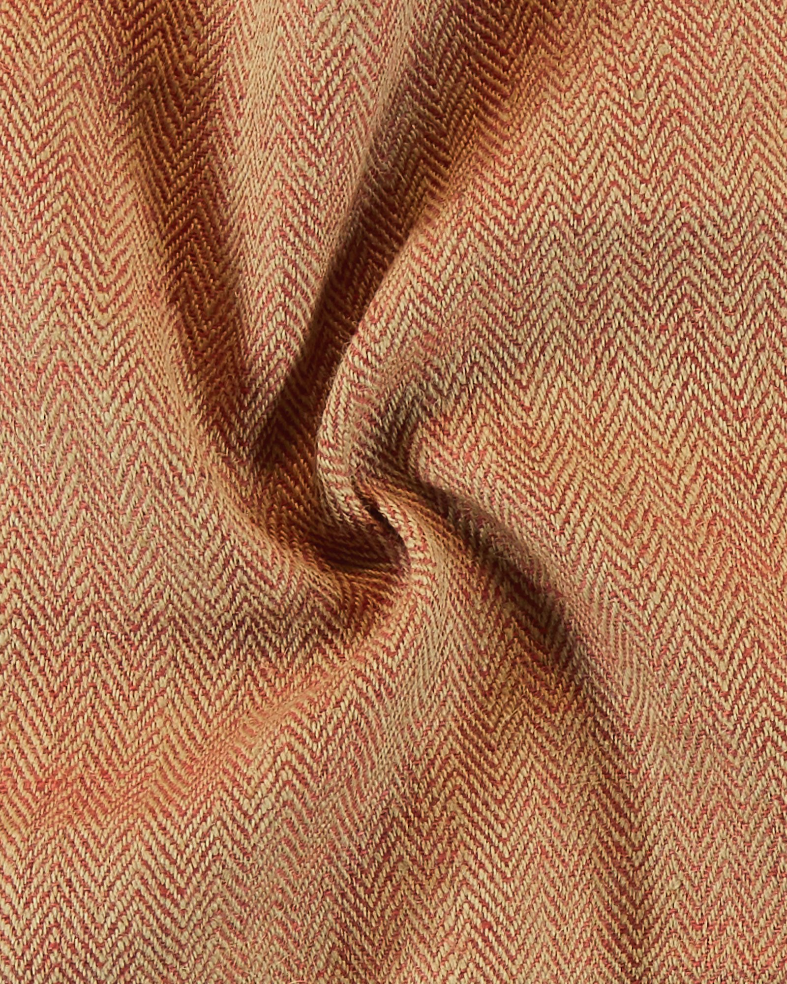 Hessian jacquard nature/red zigzag 9196_pack