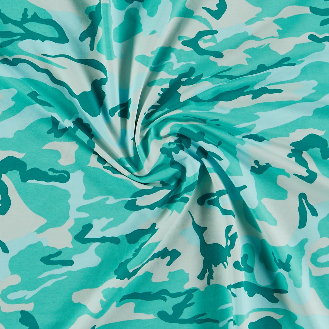 Billede af Isoli lys mint m camouflage print ruet