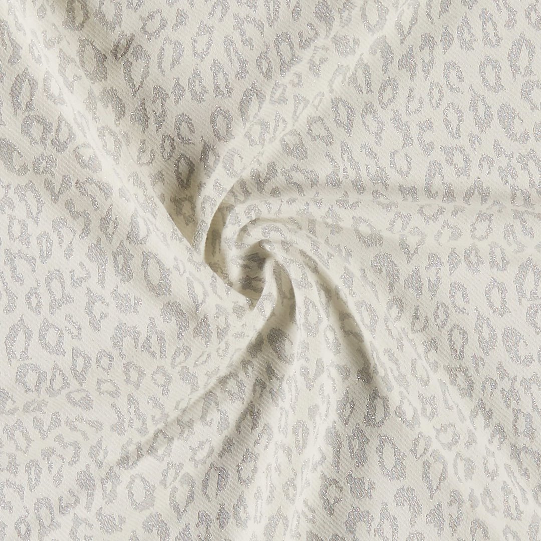 Billede af Isoli off white med sølv leo mønster