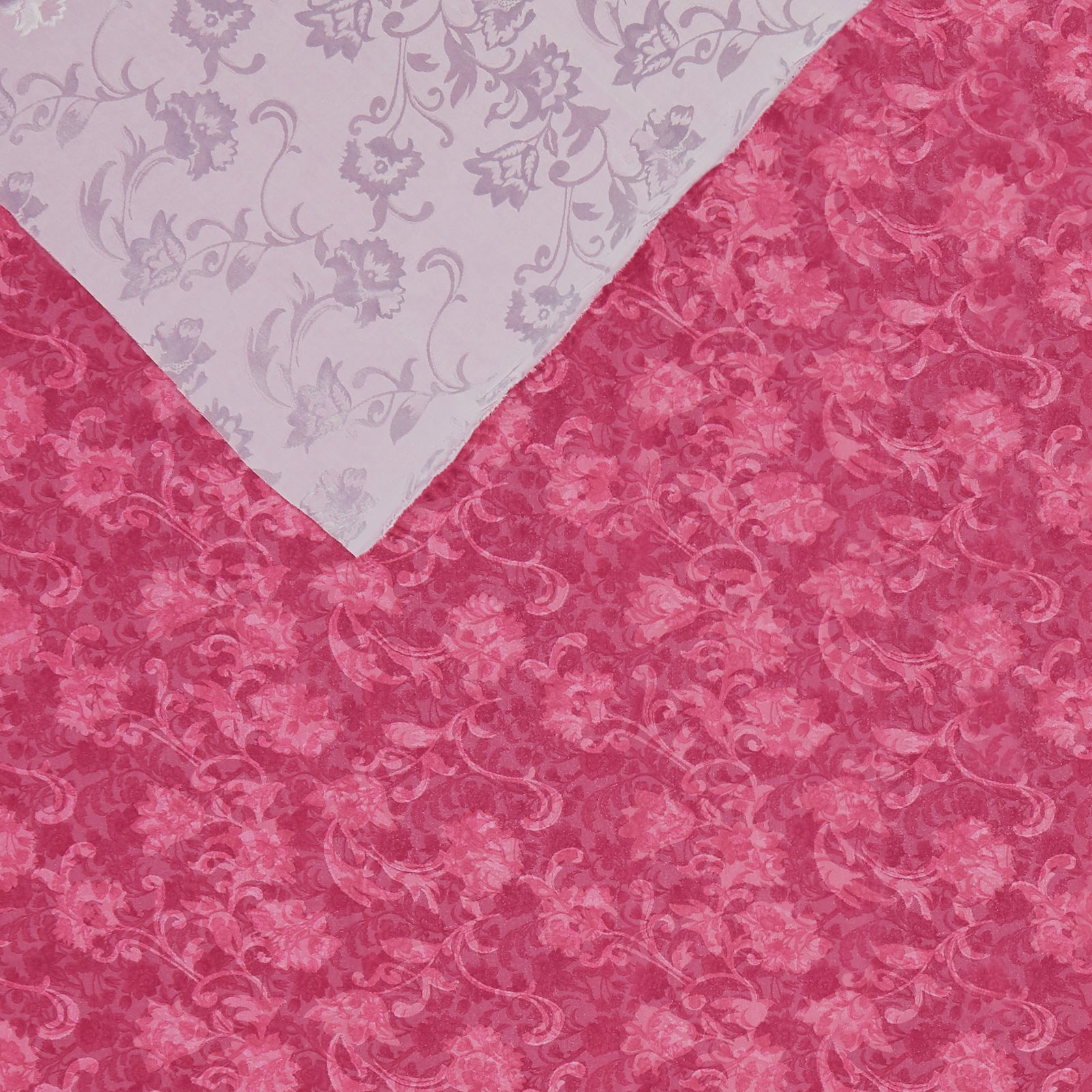 Jacquard gewebt pink mit Blumendruck 670294_pack_b