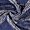 Jacquard satin med blå paisley mønster