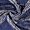 Jacquard satin med blå paisley mönster