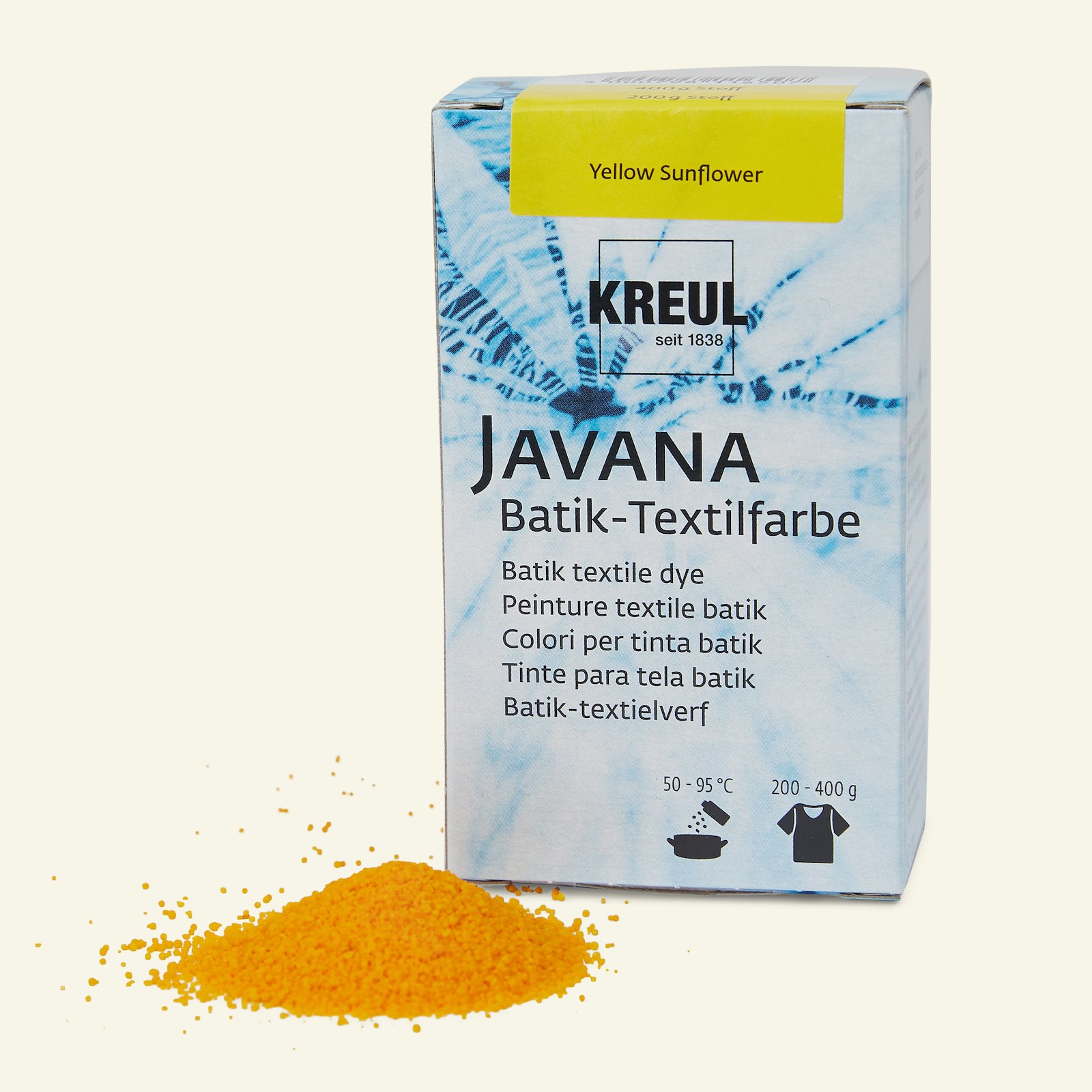 Javana batikkfarge, gul, 70g 29657_pack