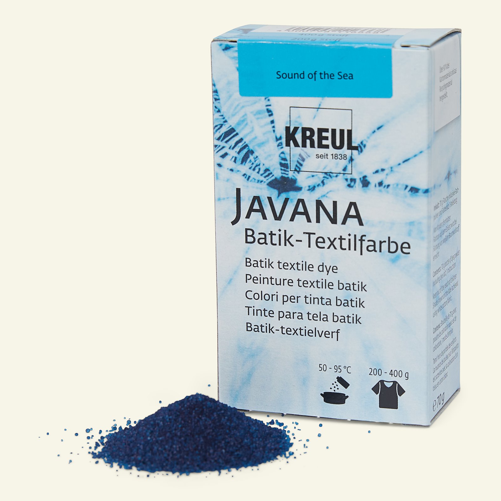 Javana batikkfarge, lys blå, 70g 29665_pack