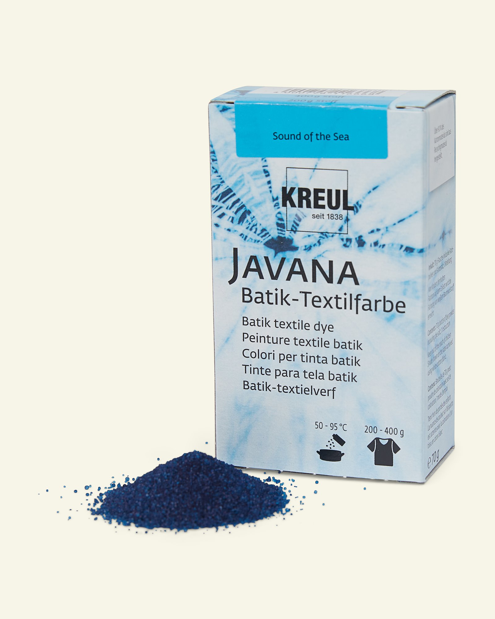 Javana batikkfarge, lys blå, 70g 29665_pack
