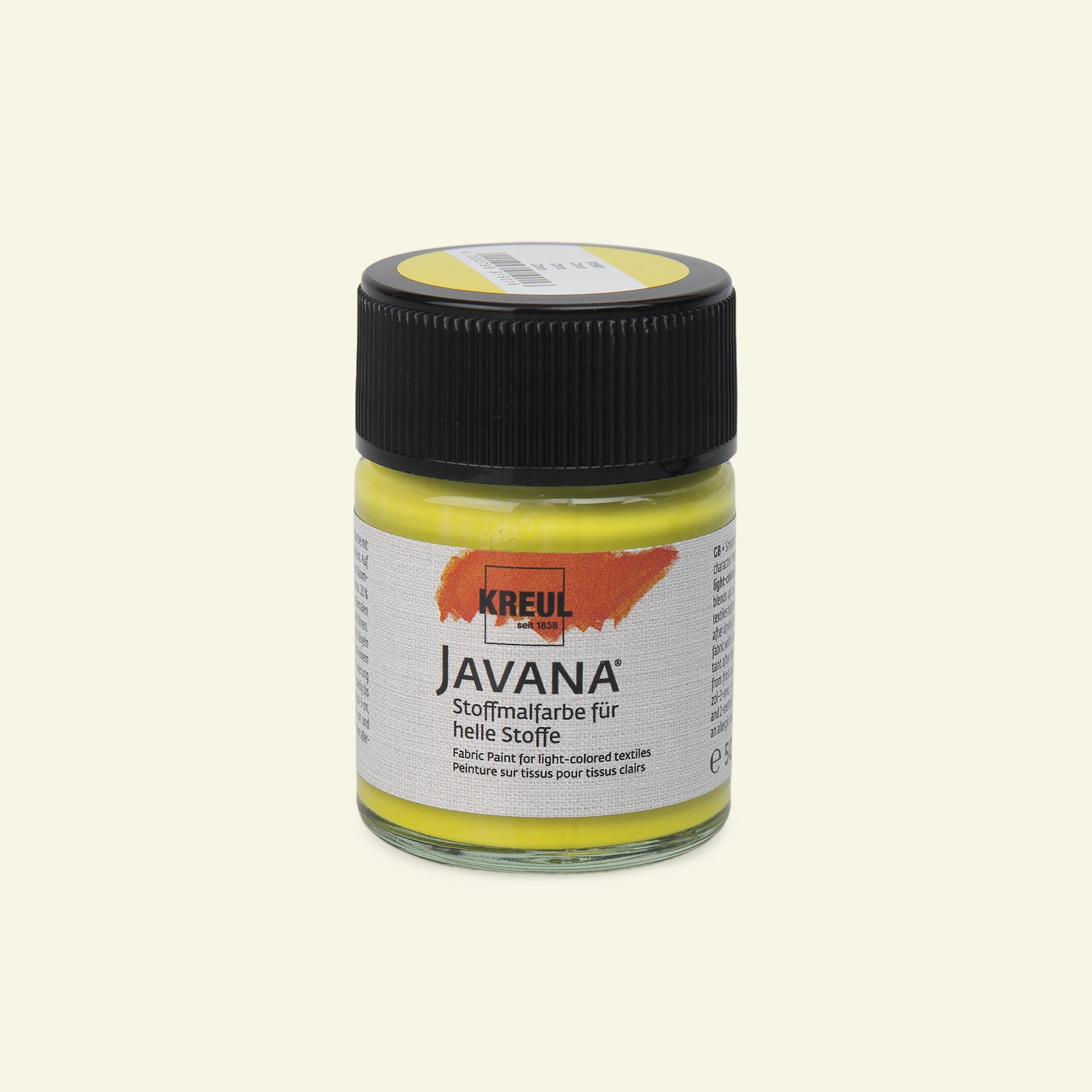 Javana fabric paint yellow 50ml 29601_pack_b