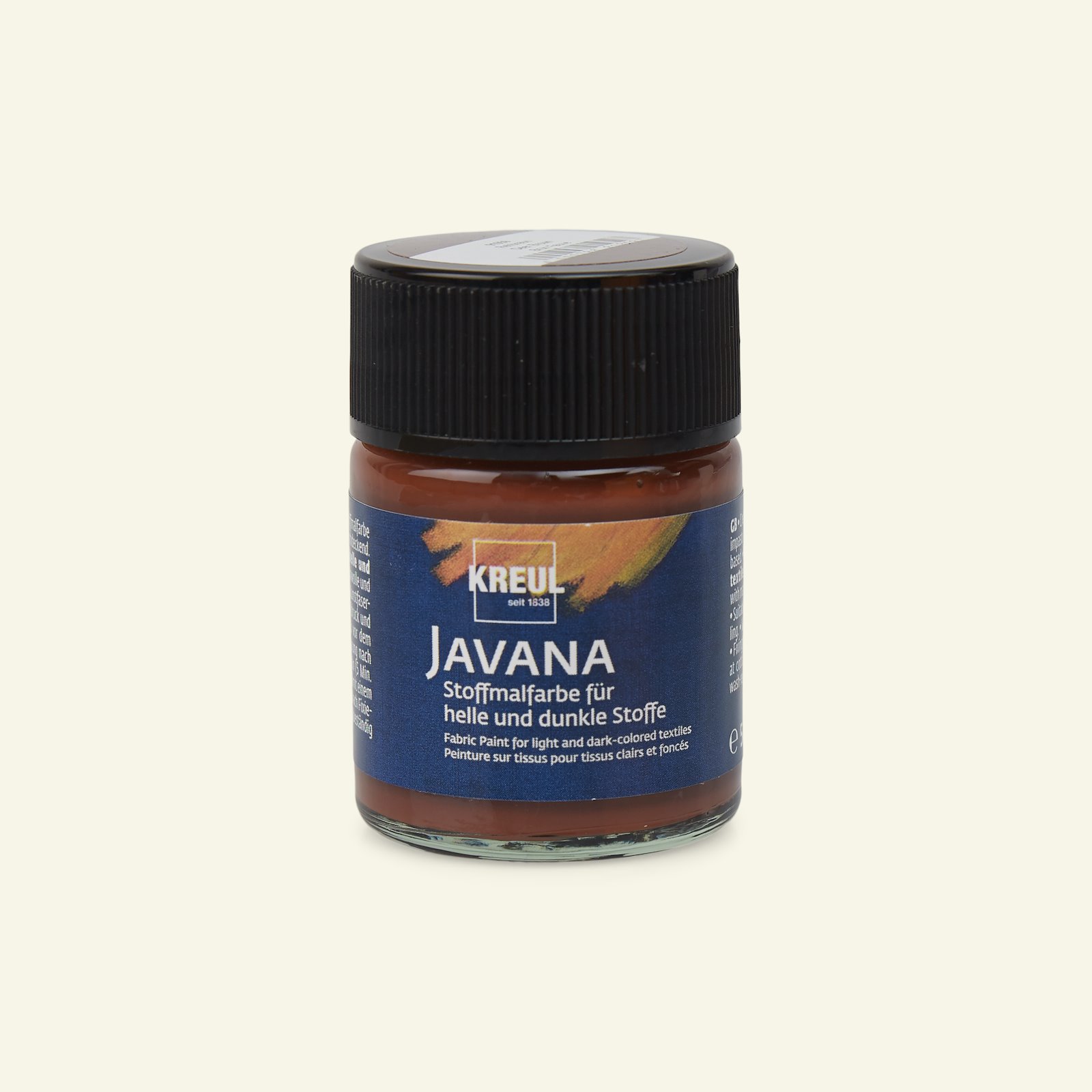 Javana opaque fabric paint brown 50ml 29586_pack_b