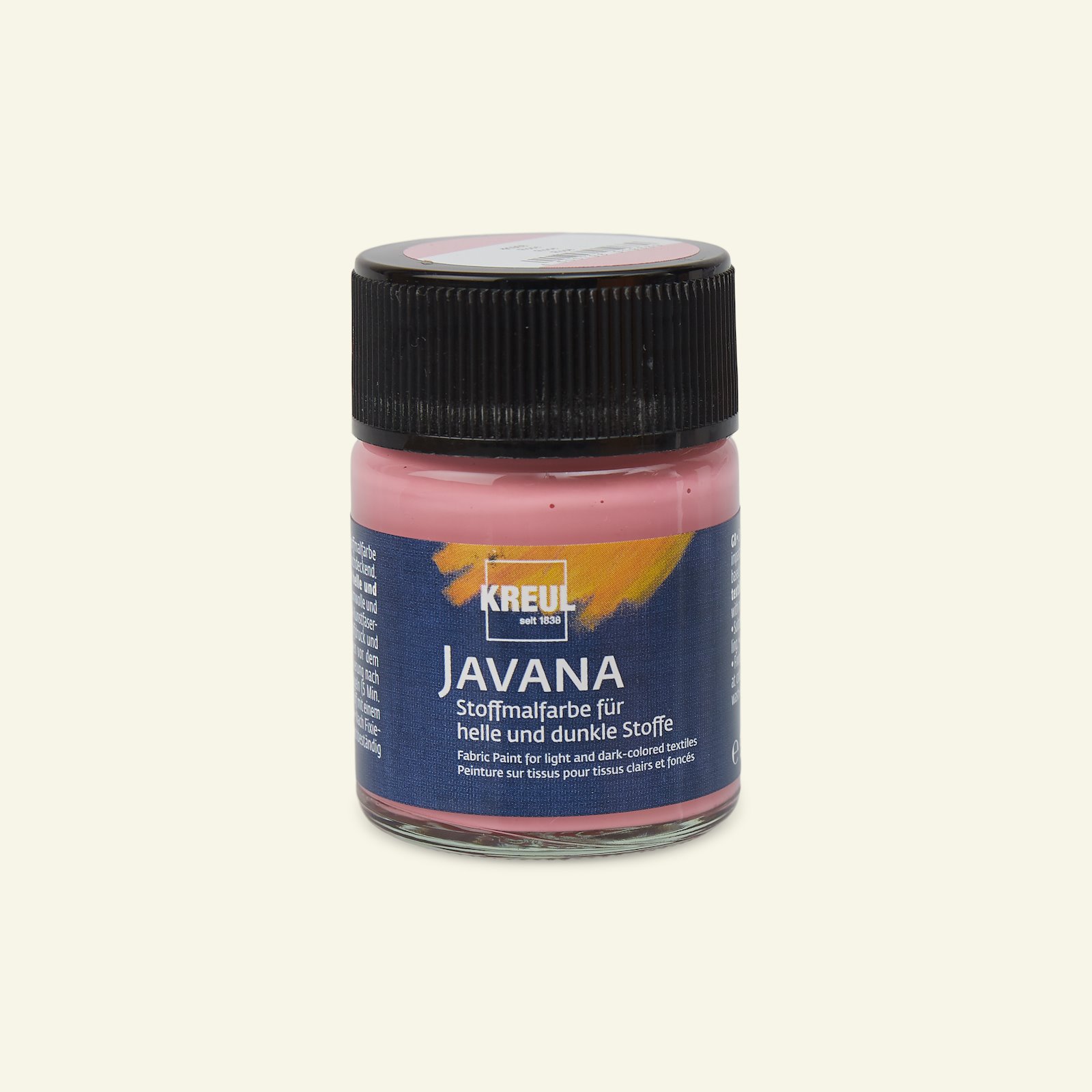 Javana opaque fabric paint rose 50ml 29577_pack_b
