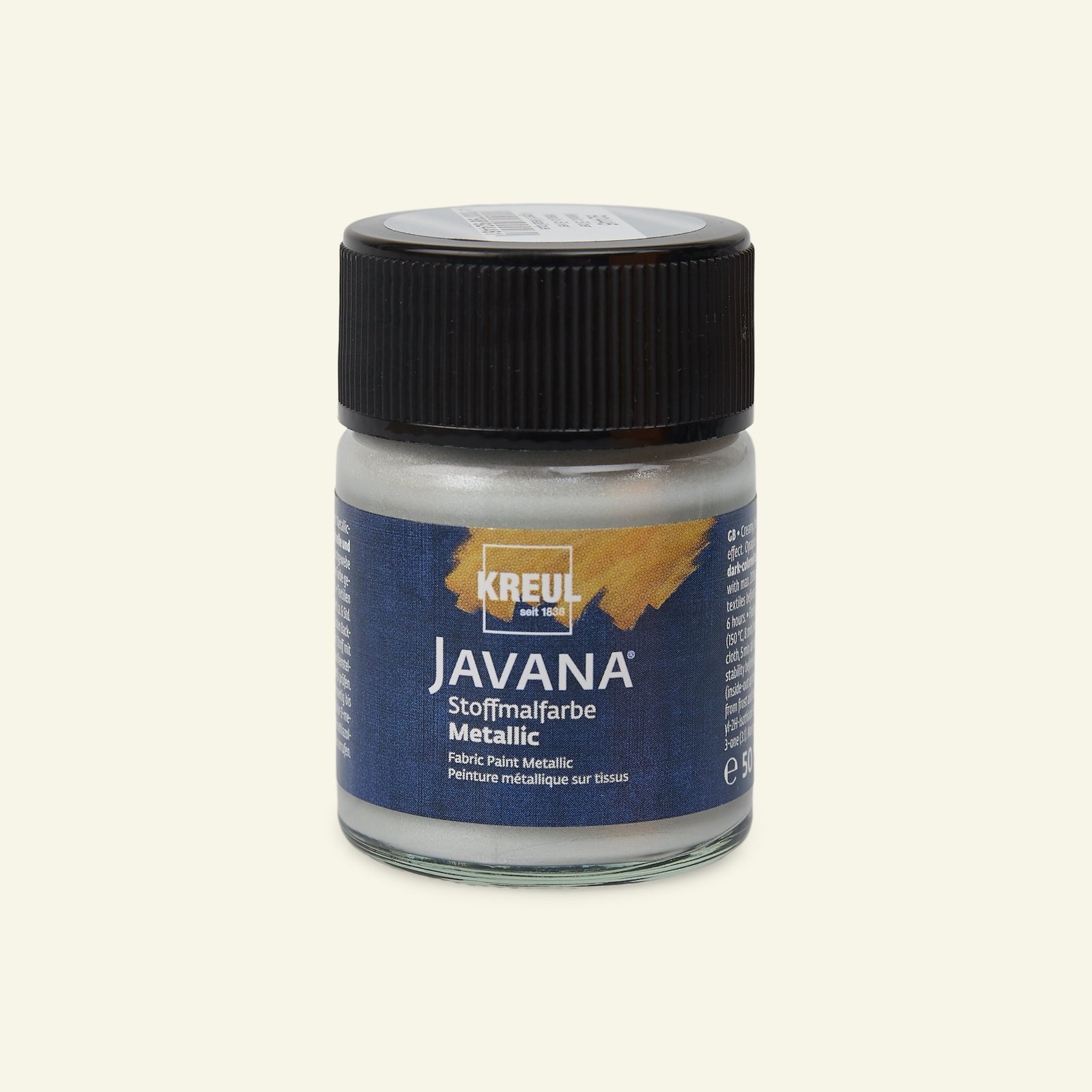 Javana opaque fabric paint silver 50ml 29596_pack_b