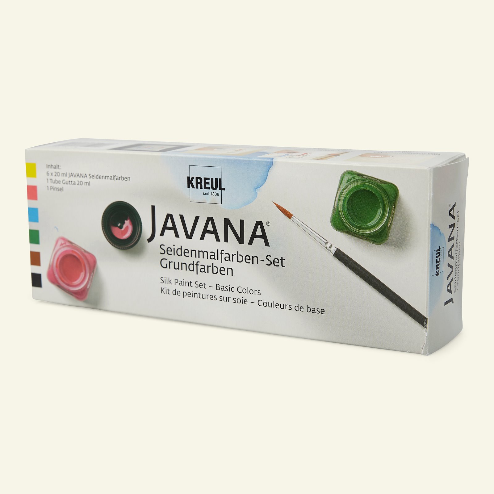 Javana silkemaling  grundfarver 6x20ml 29631_pack_c