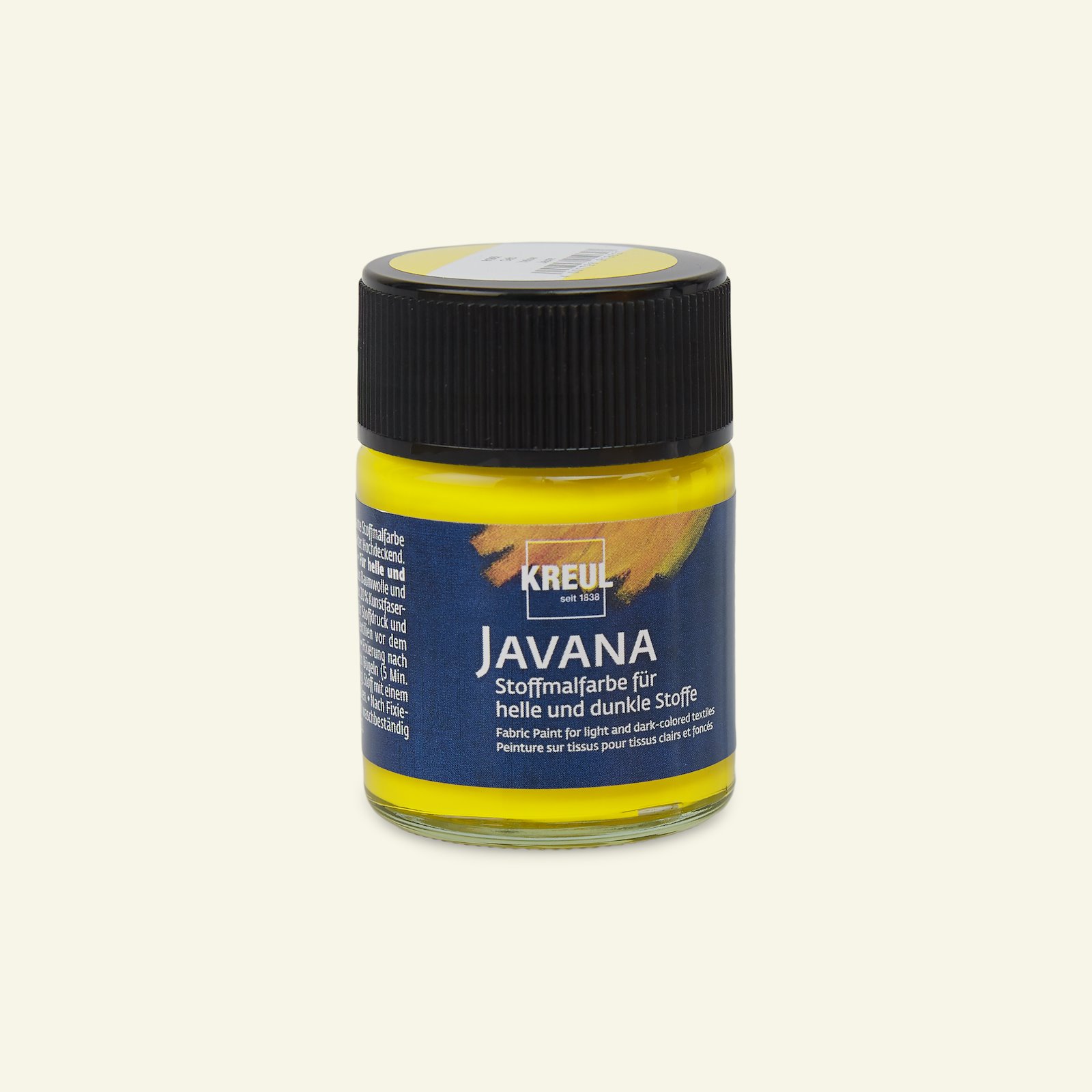Javana tekstilfarve dækkende gul 50ml 29572_pack_b