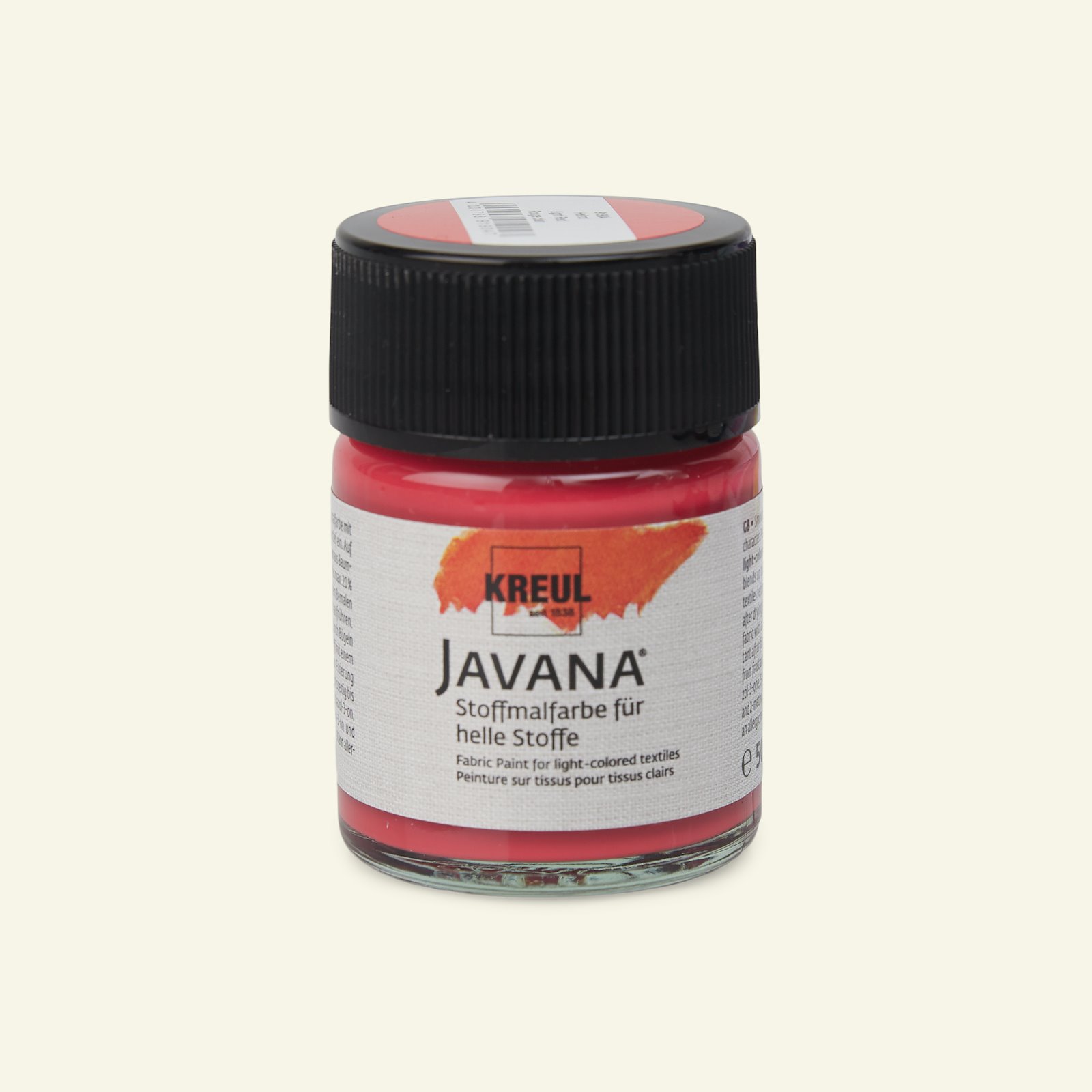 Javana tekstilfarve lys rød 50ml 29604_pack_b