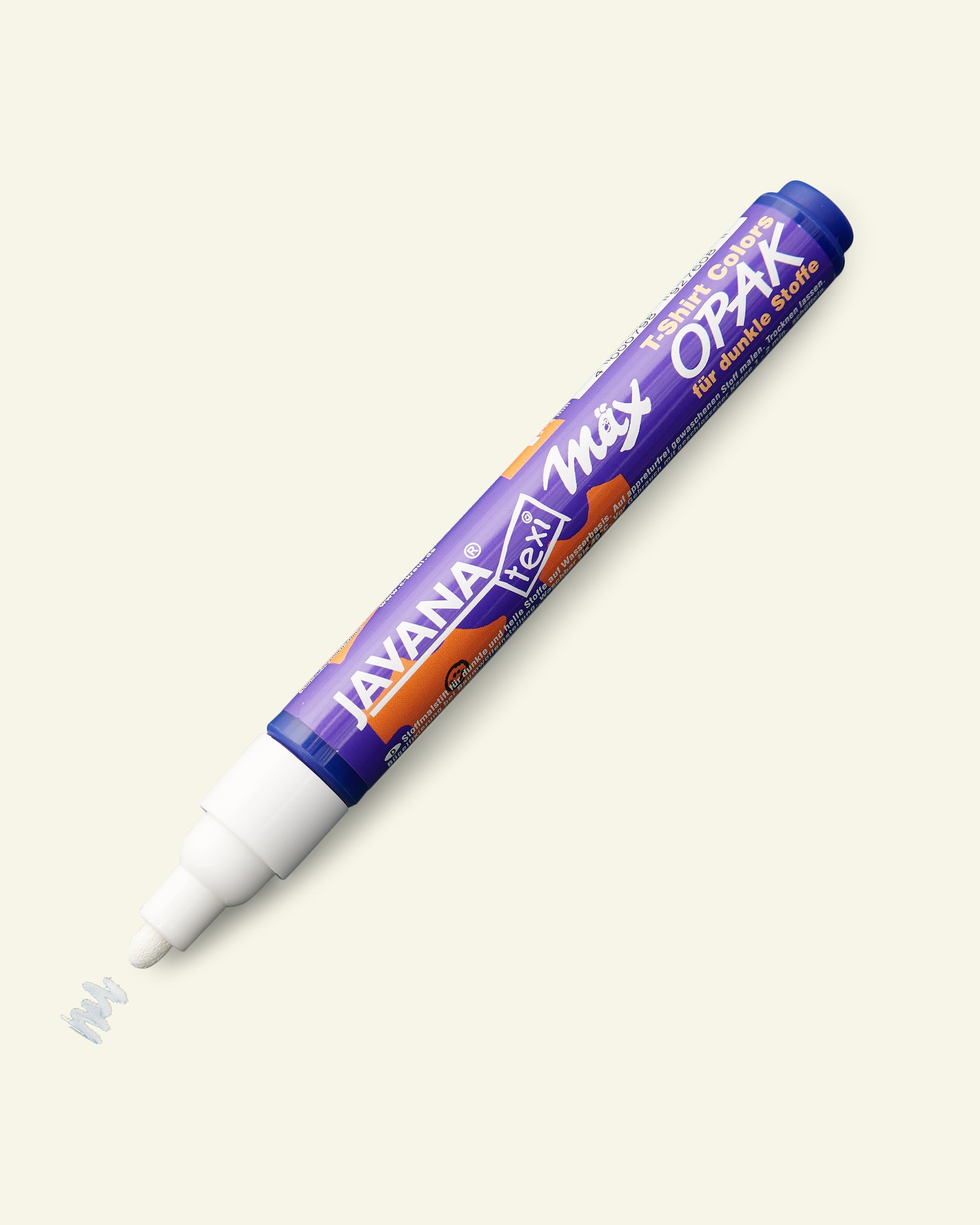 Javana textile marker opaque white 29500_pack