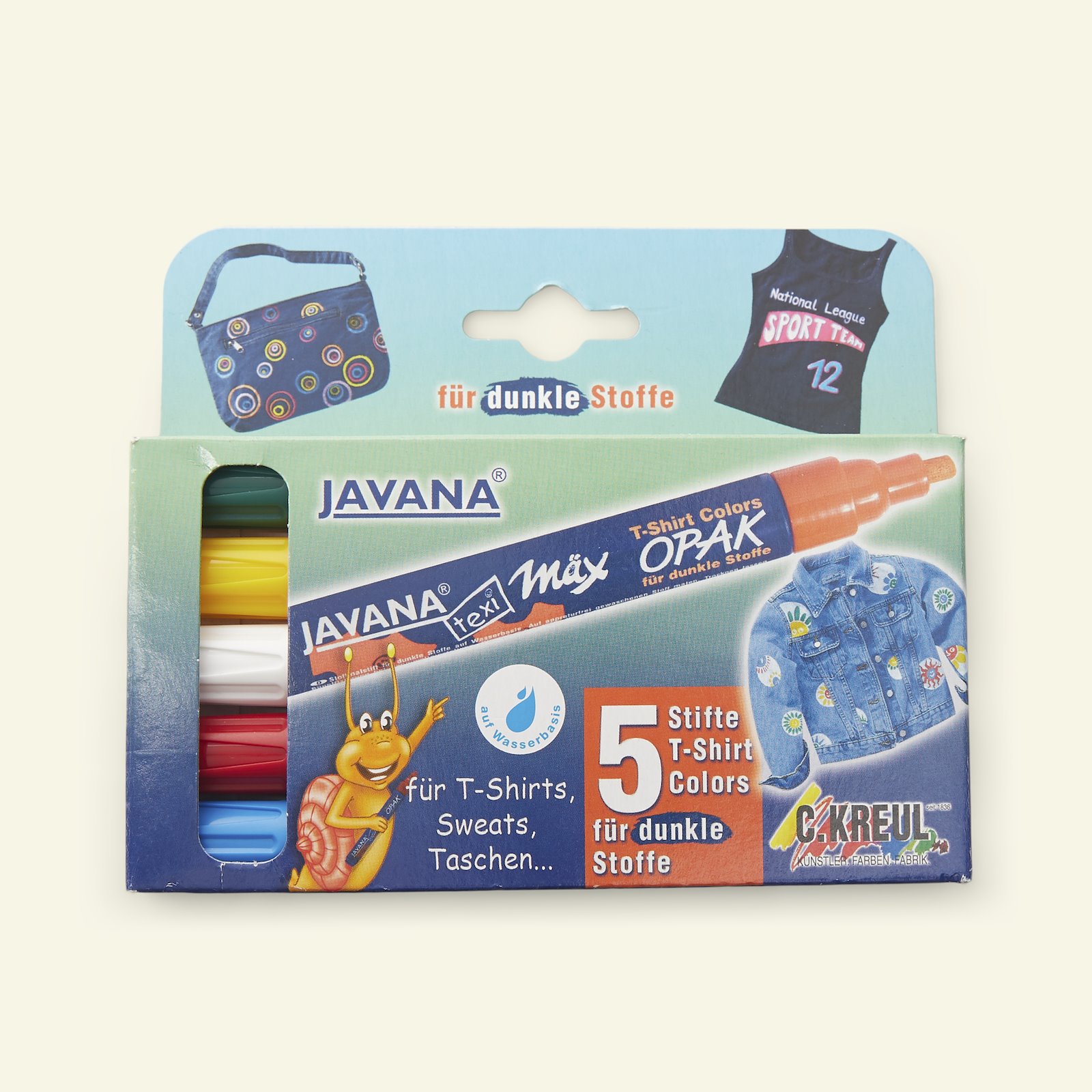 Javana textile markers opaque 5pcs 29520_pack_c