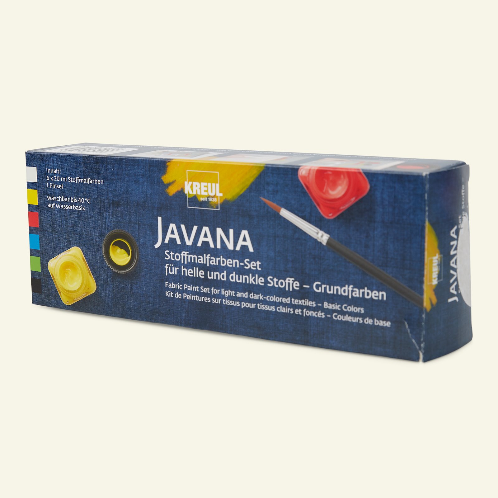 Javana textilfrg, dekkende,grunnf 6x20ml 29554_pack_c