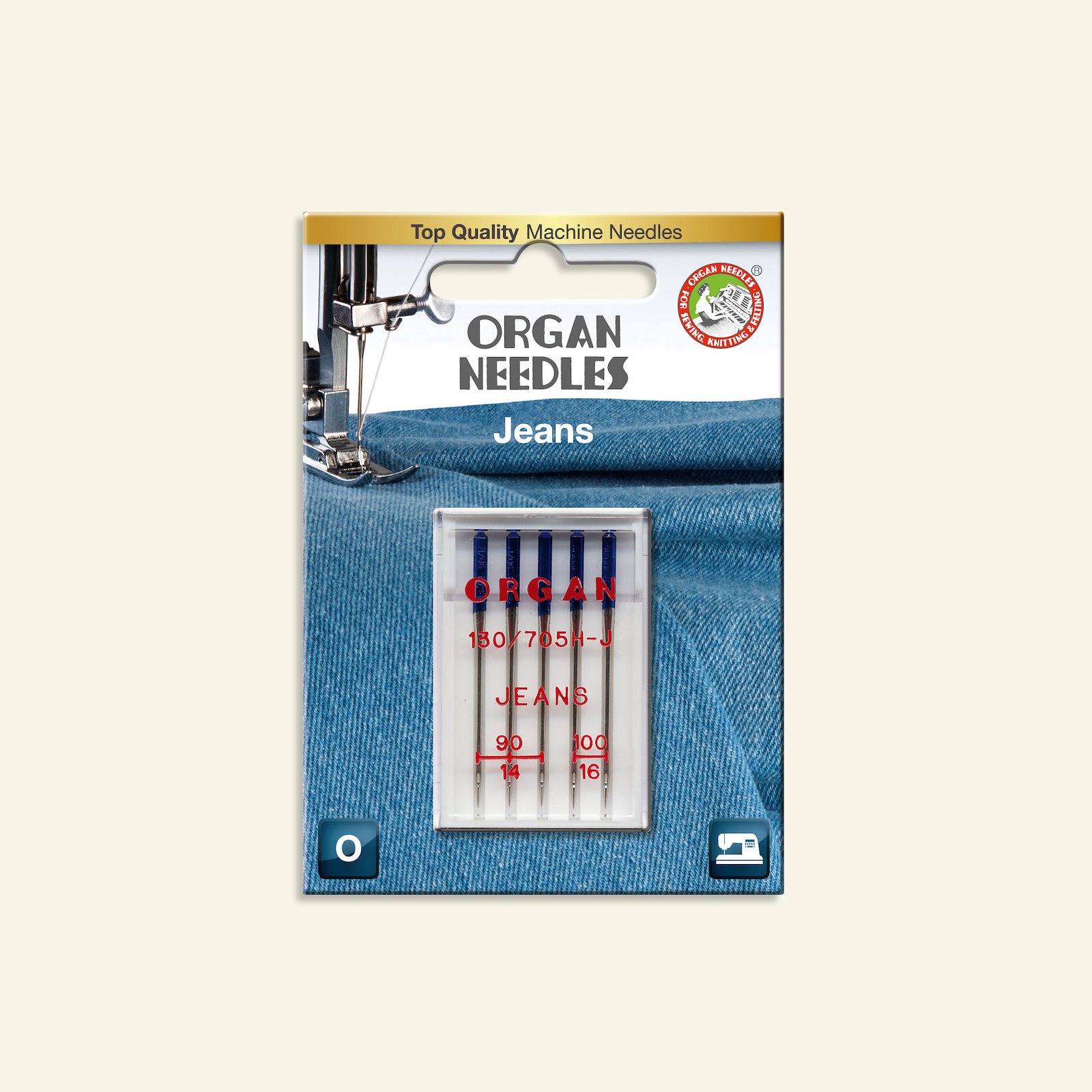 Jeansneedles size 90/3, 100/2, 46031_pack