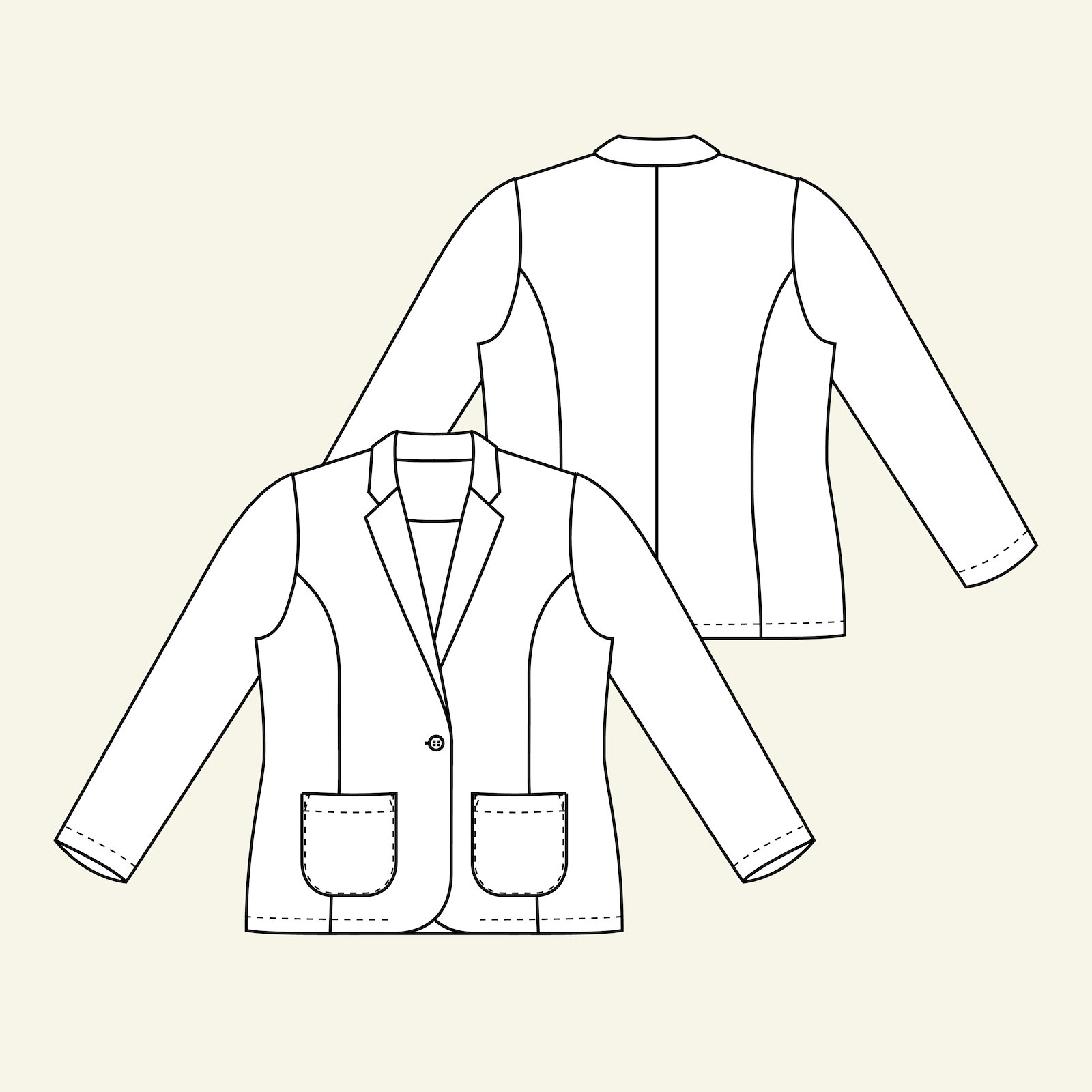 Jersey suit jacket, 36/8 p24043_pack