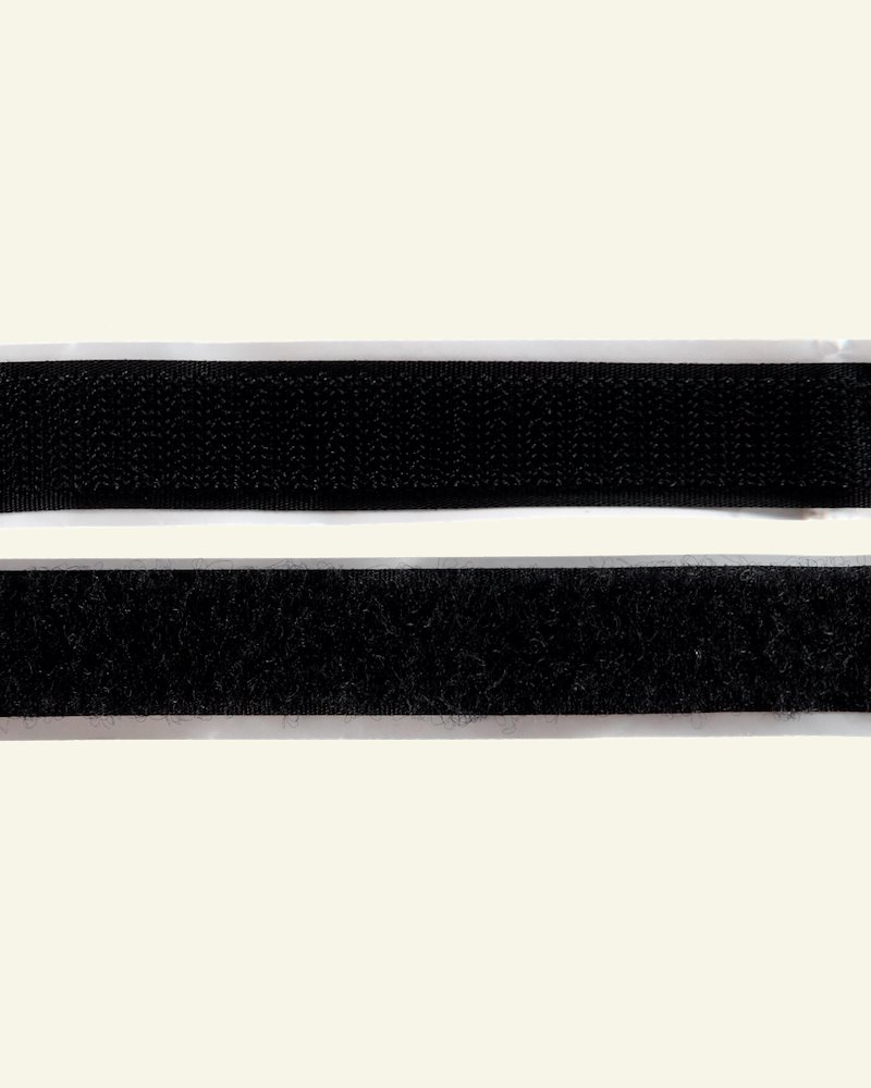 Kardborrband självhäftande 20mm svart 25 30298_pack