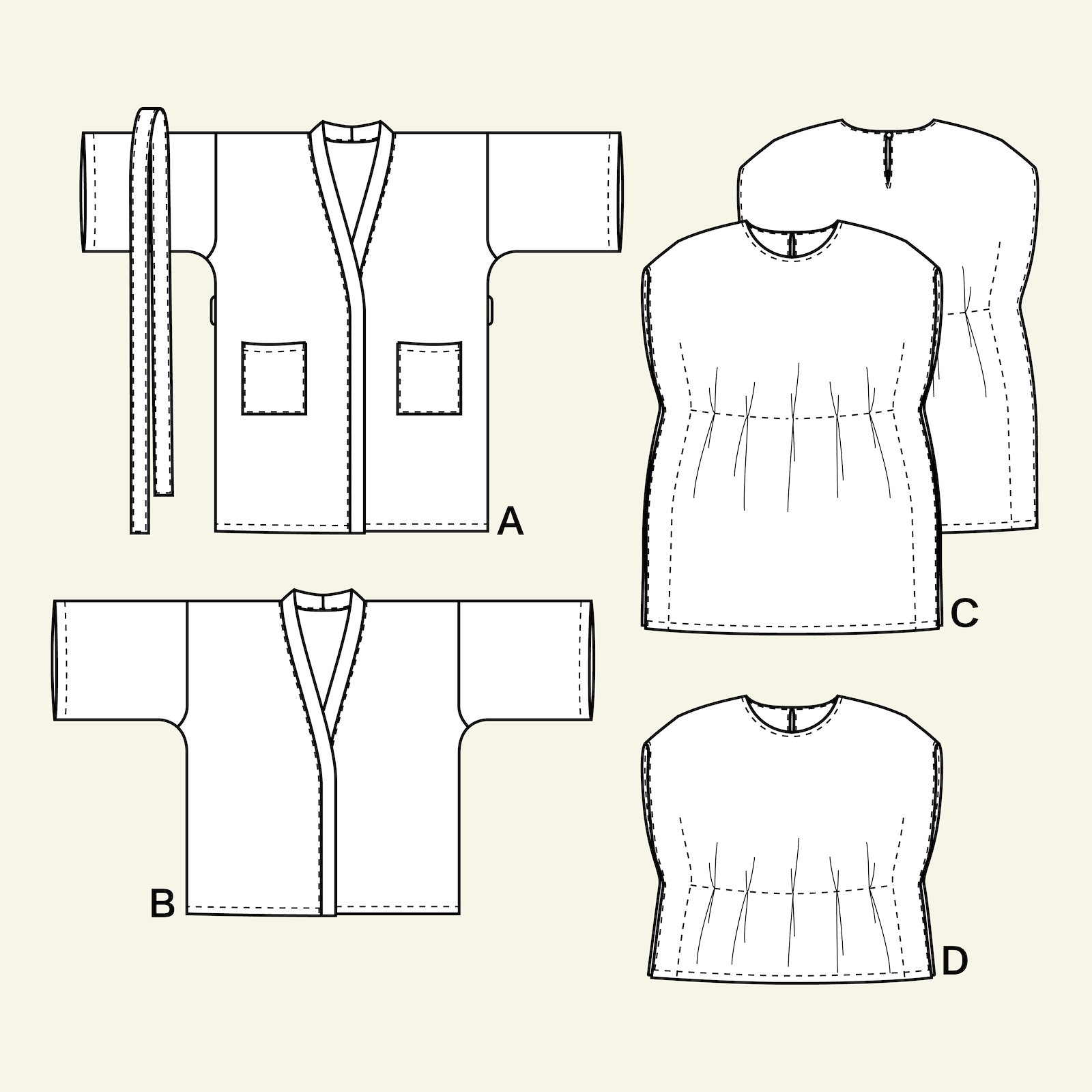 Kimono and tunika, 110/5y p63057_pack