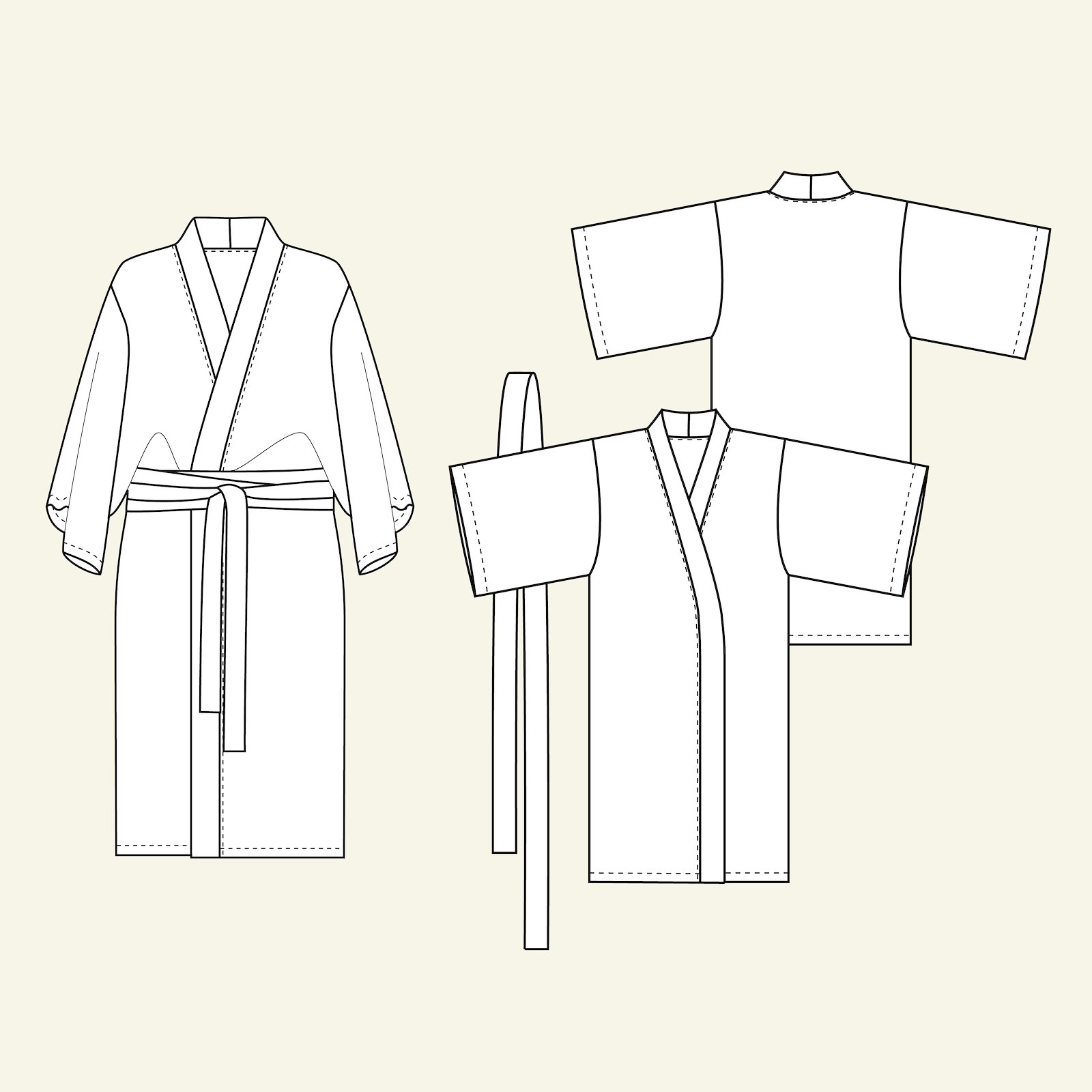 Kimono/kjole, L p24036000_p24036001_p24036002_p24036003_p24036004_pack_b