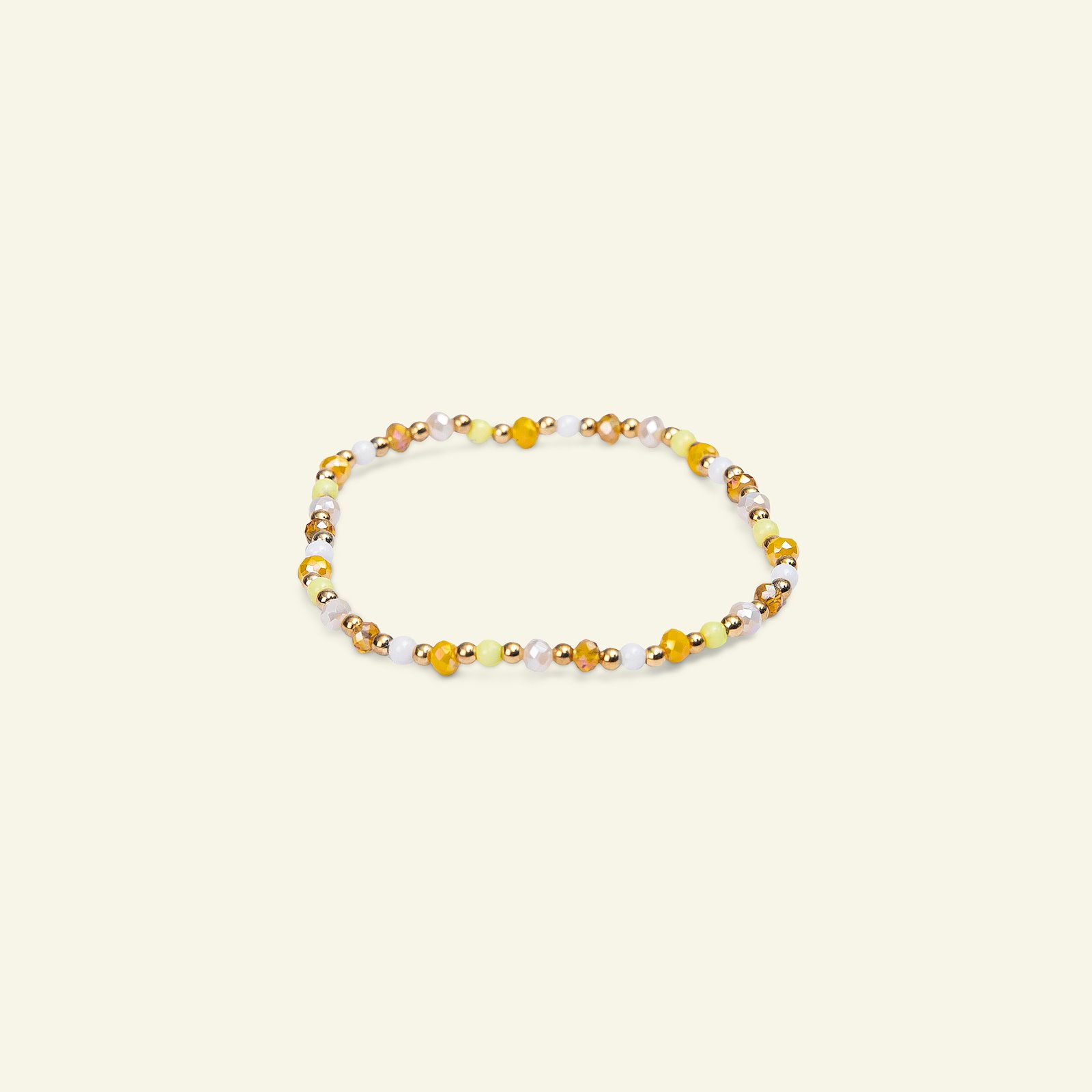 Kit armband pärlor gul/guldfärgad mix1st 26908_pack_c