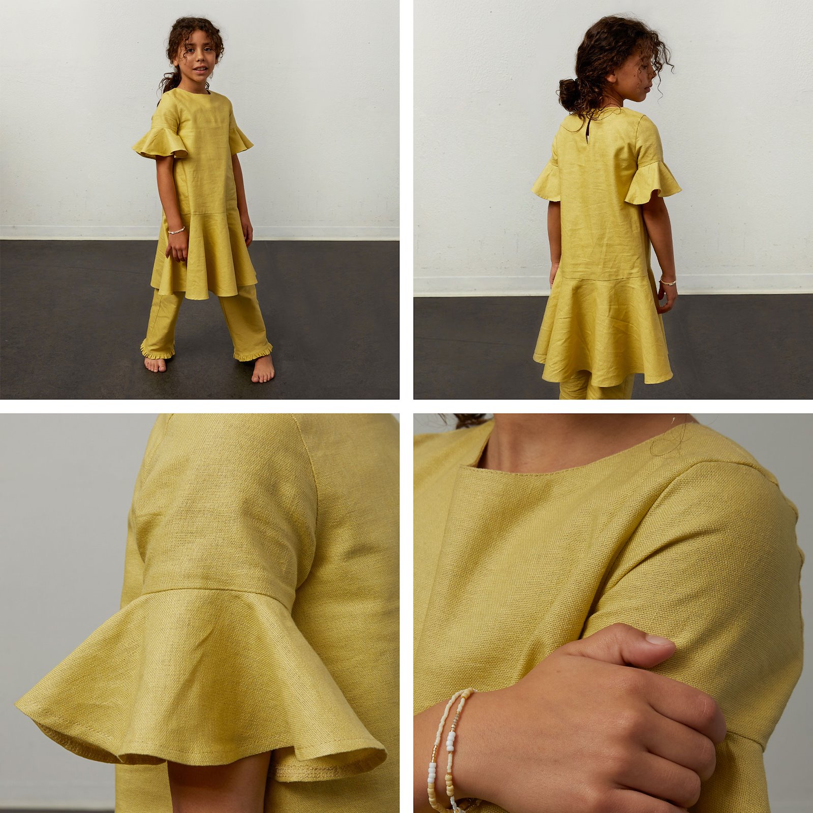 Kleid und Bluse mit Rüsche, 104 p63066_pack_c