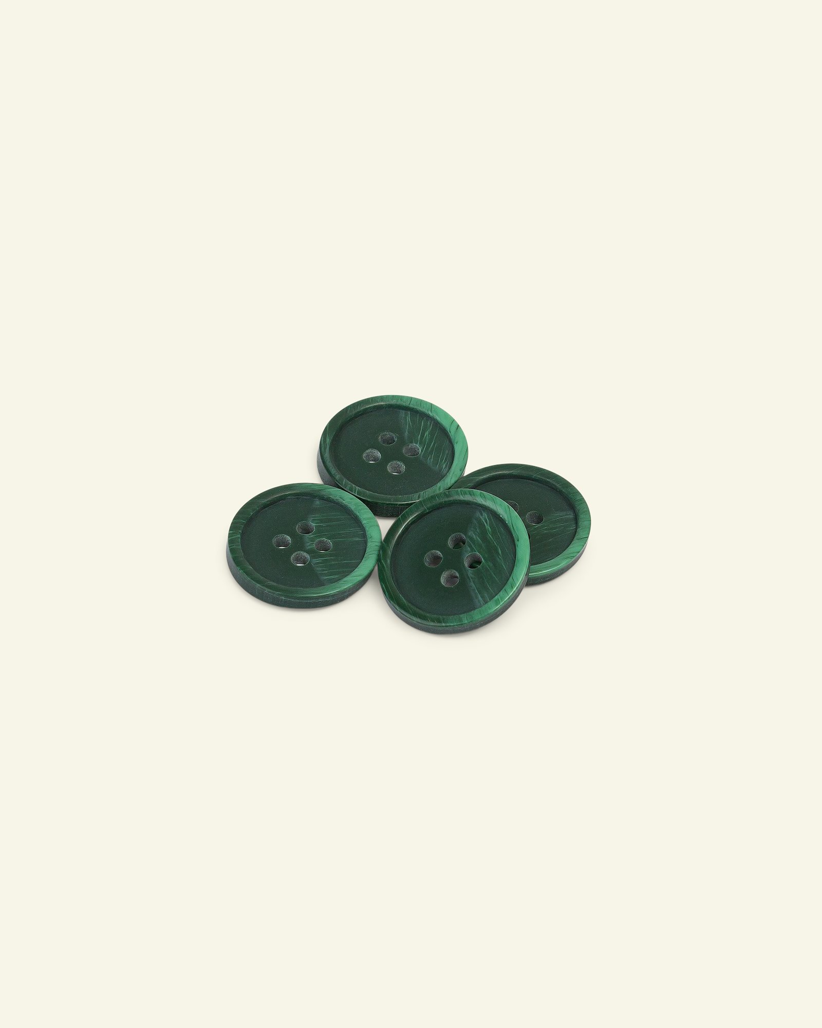 Knap 4-huls marmor m/kant 20mm grøn 4stk 33294_pack