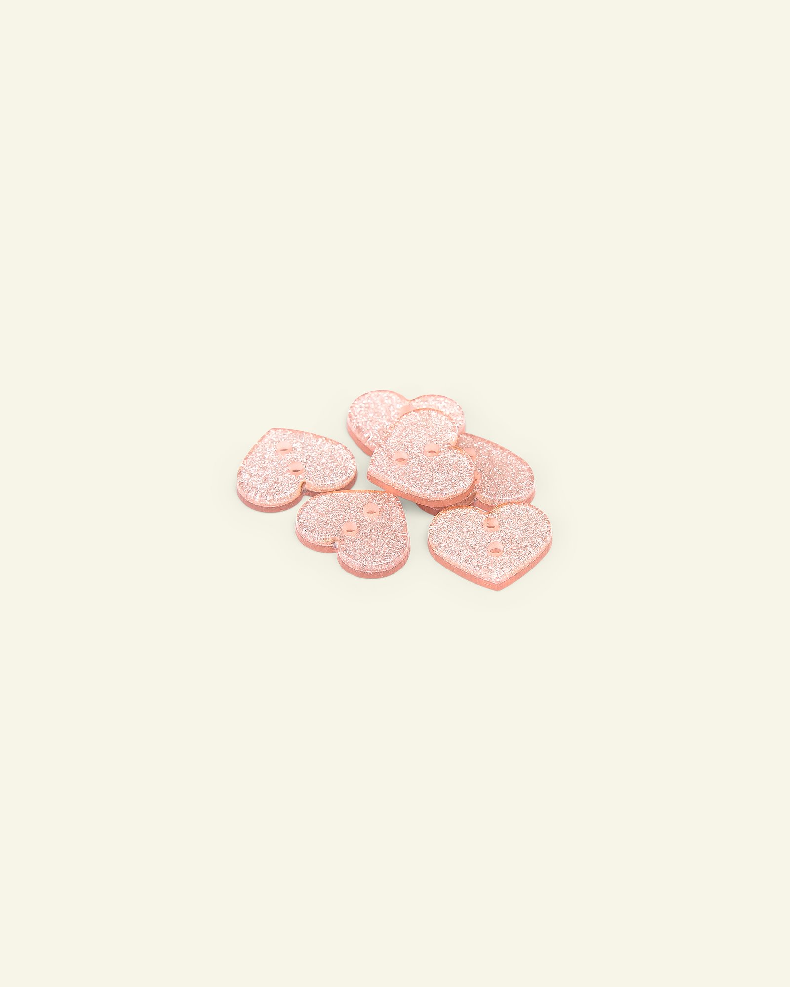 Knapp 2-hulls glitter hjerte 18mm rosa 33481_pack