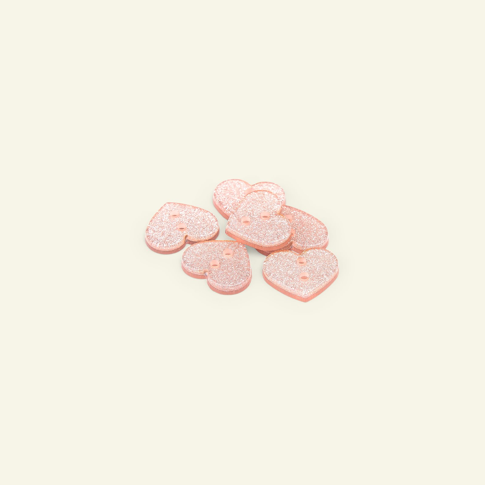 Knapp 2-hulls glitter hjerte 18mm rosa 33481_pack