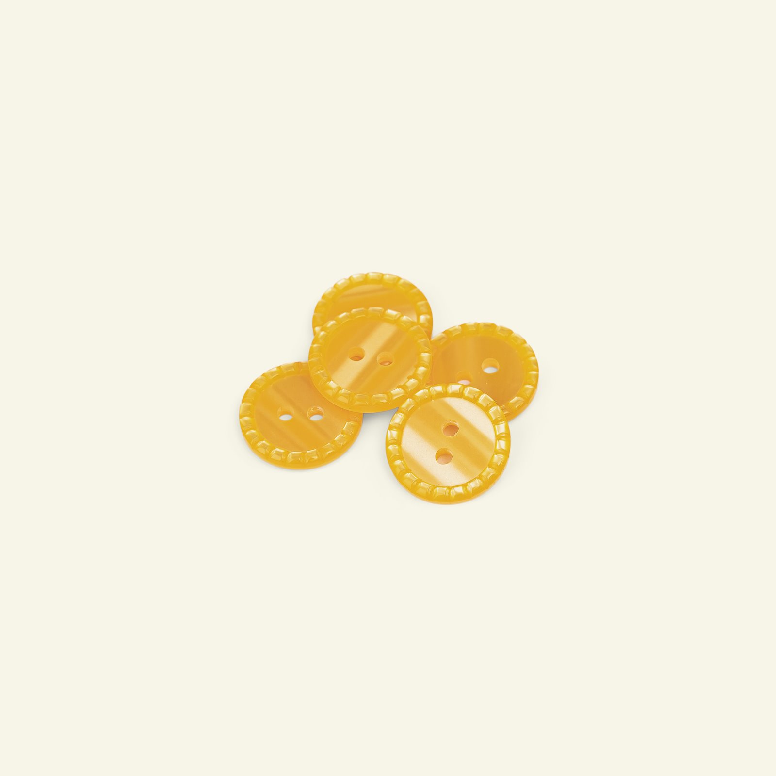 Knopf, 2-Loch 18mm Orange, 5 St. 33230_pack