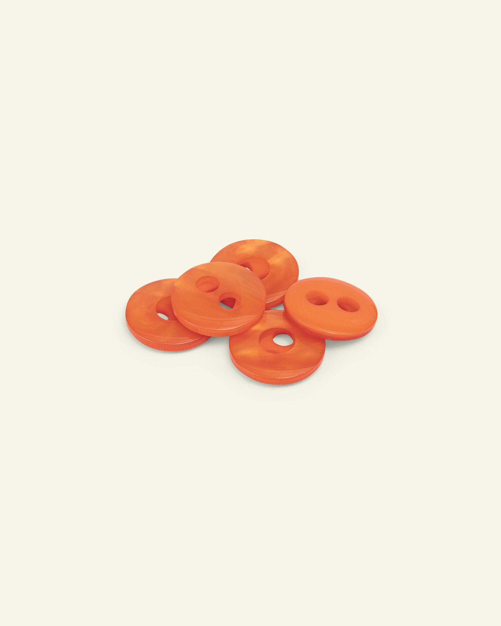 Knopf, 2-Loch 21mm Orange, 5 St. 33427_pack