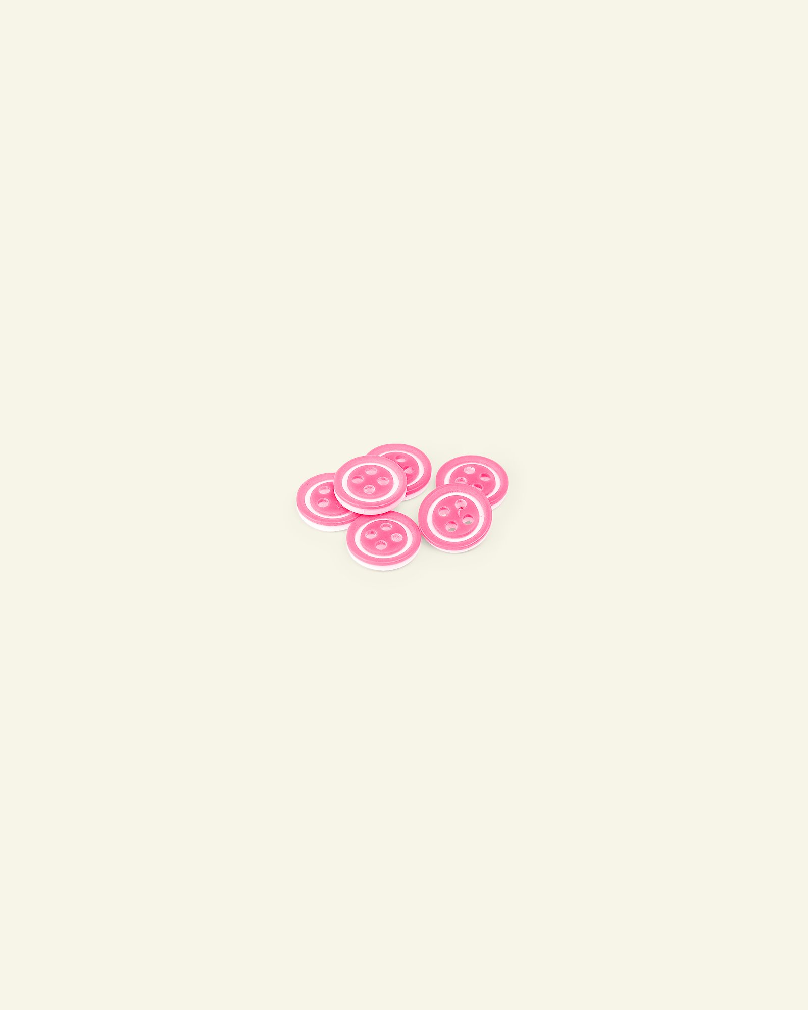 Knopf, 4-Loch 10mm Pink/Weiß, 6 St. 33406_pack