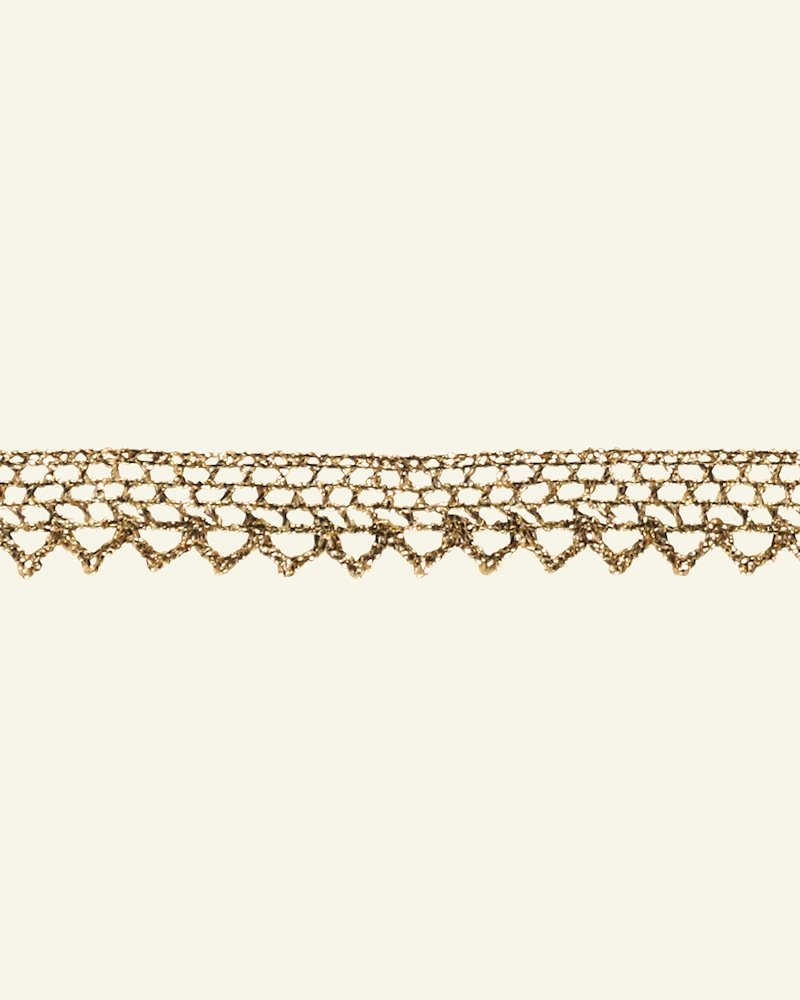 Lace trimming 13mm gold col. lurex 3m 21095_pack